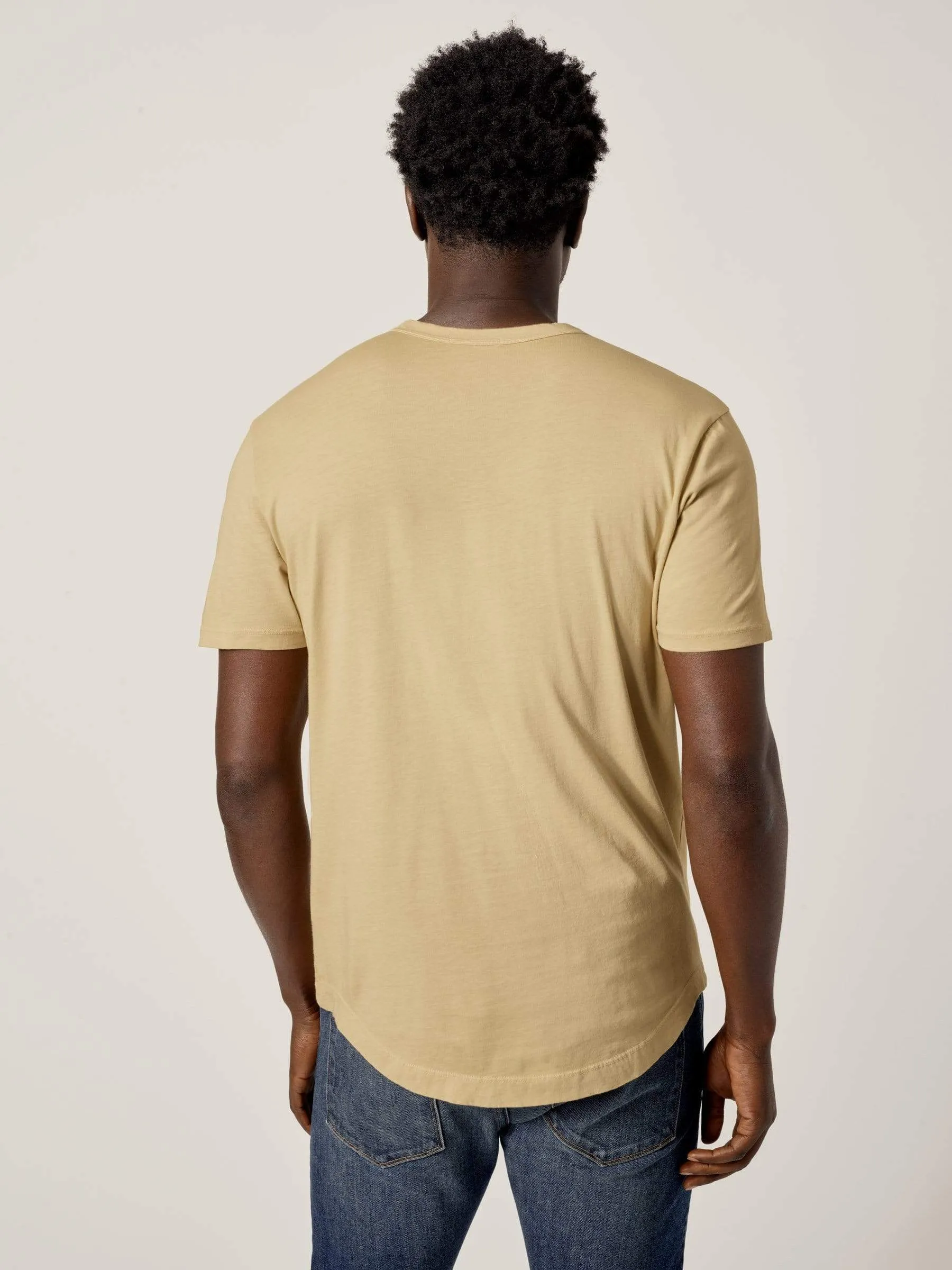 Balsa Pima Curved Hem Tee