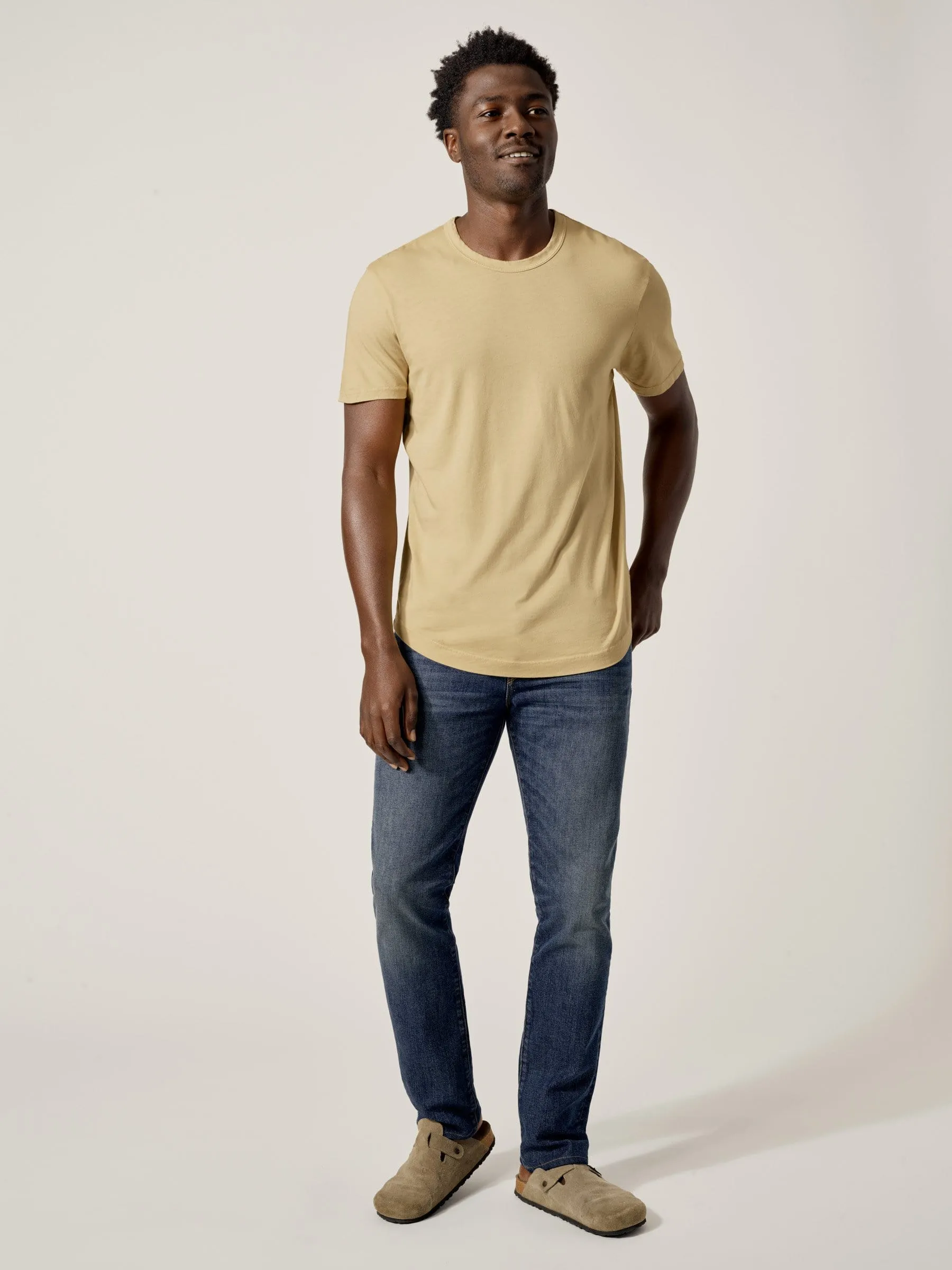 Balsa Pima Curved Hem Tee