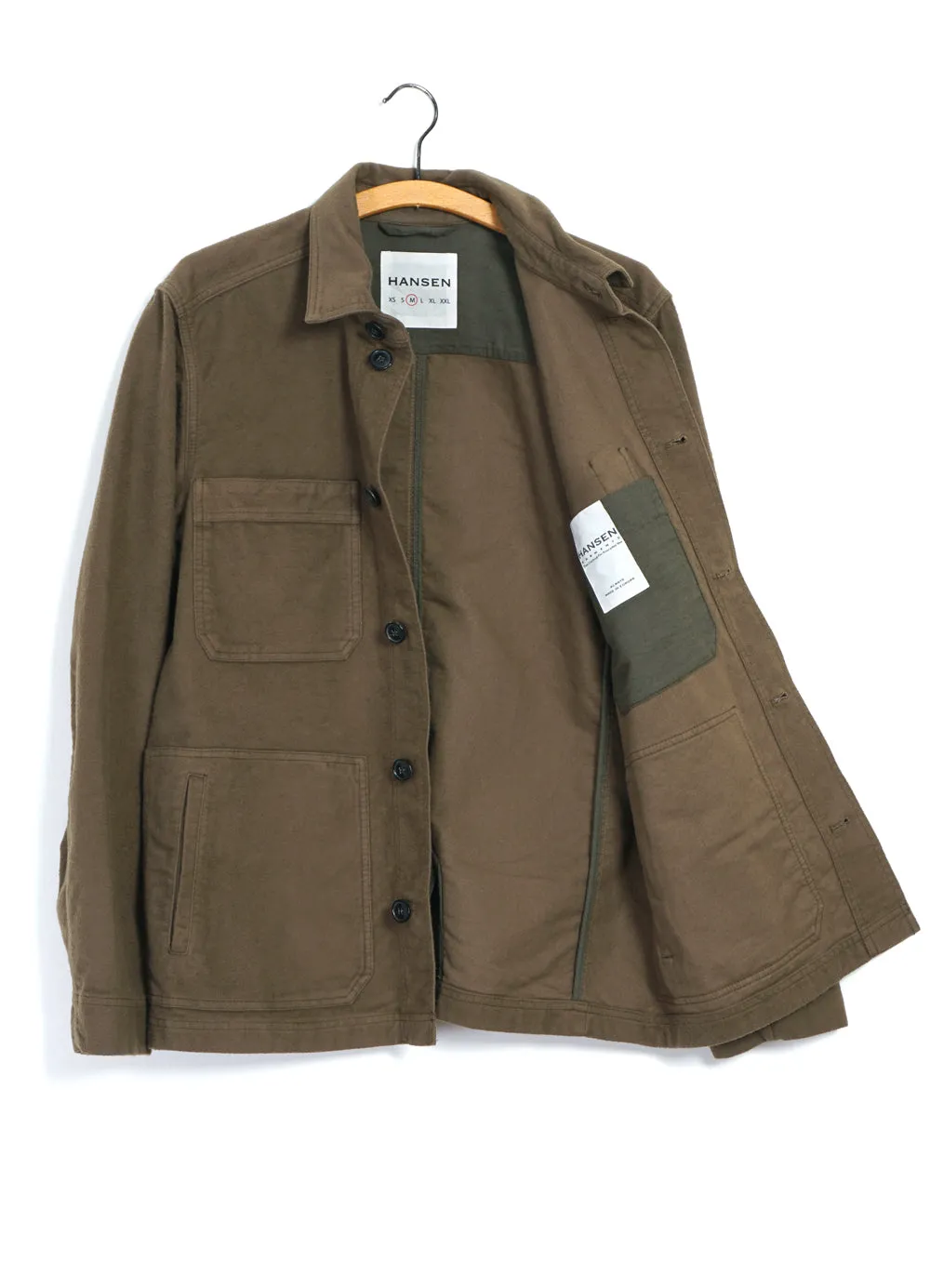 BERTRAM 28-22-9 | Refined Moleskin Work Jacket | Stone