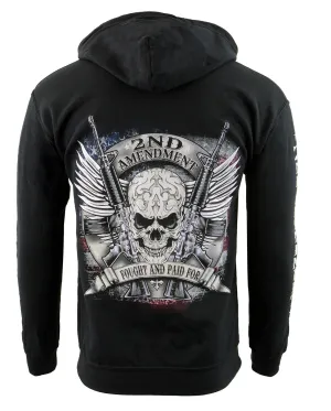 Biker Clothing Co. BCC118000 Men's Black '2nd Amendment Fought and