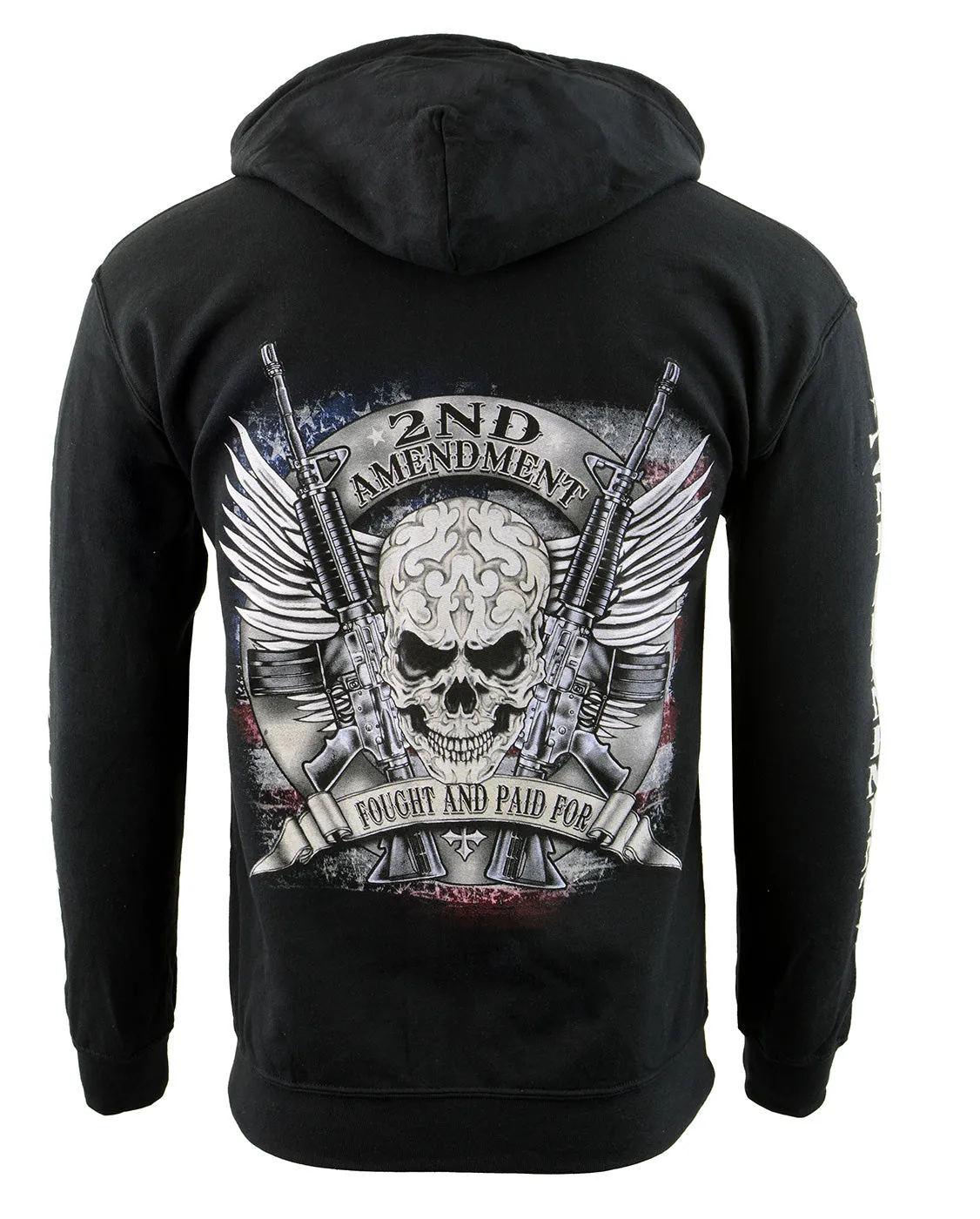 Biker Clothing Co. BCC118000 Men's Black '2nd Amendment Fought and