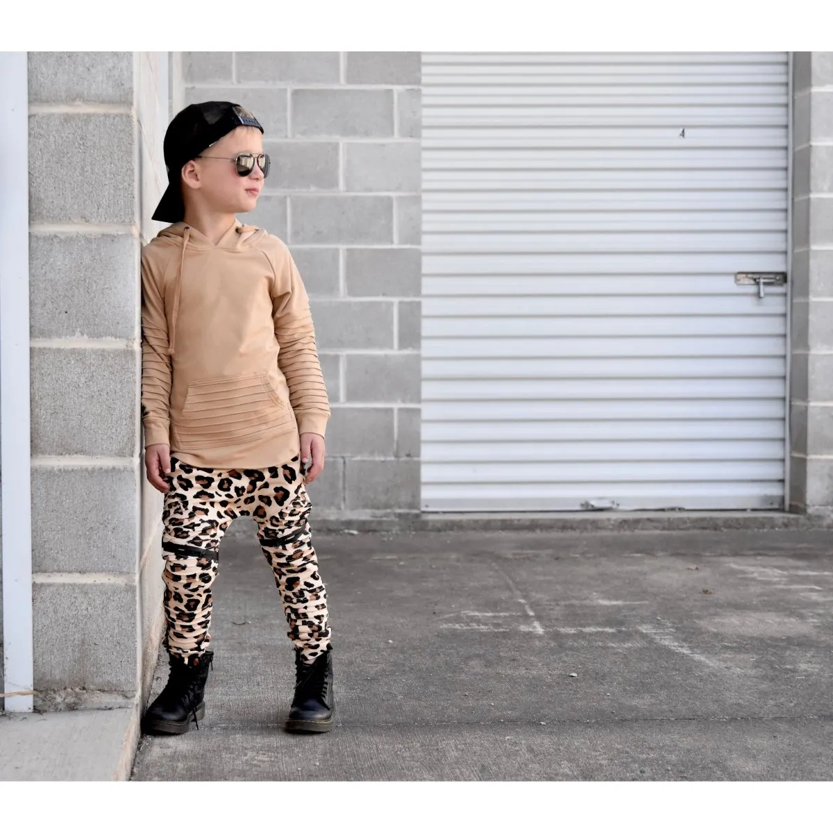 Biker Joggers- Fall Leopard