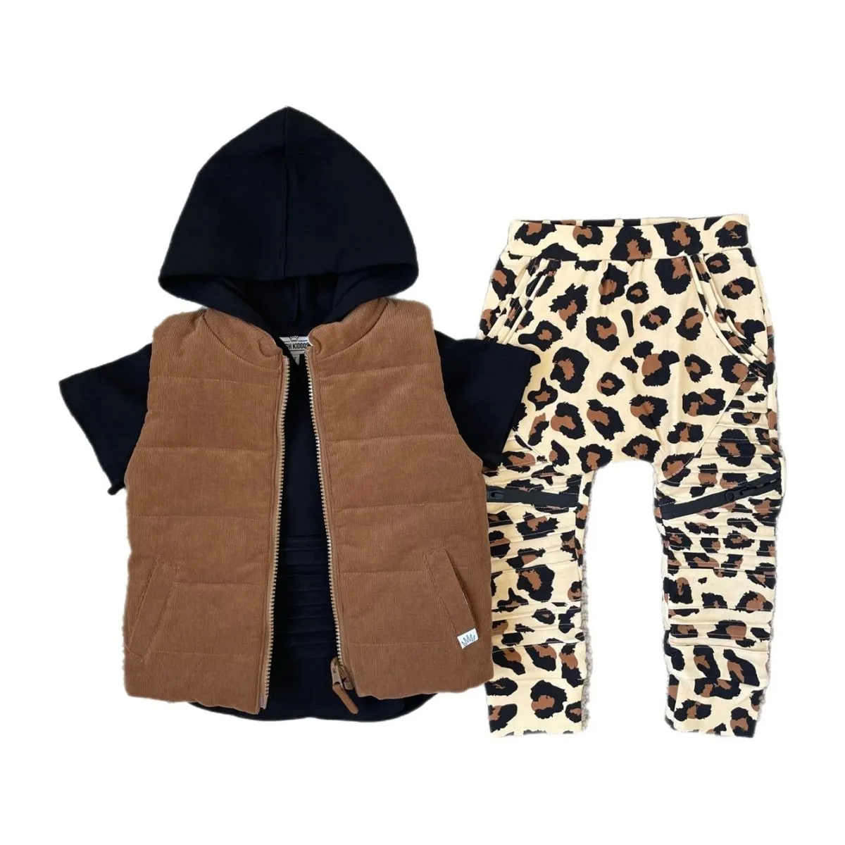 Biker Joggers- Fall Leopard