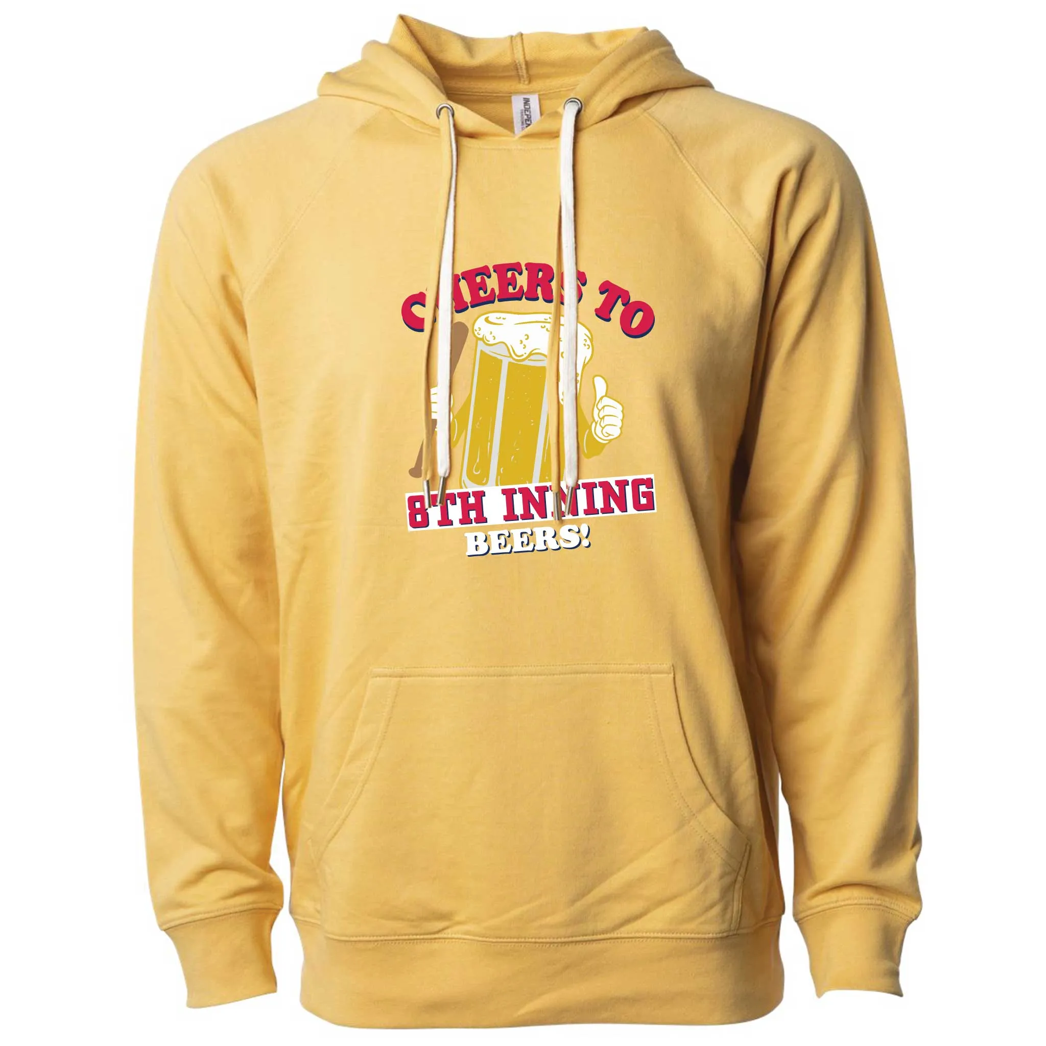 Cheers to 8th Inning Beers Minnesota Lightweight Hoodie