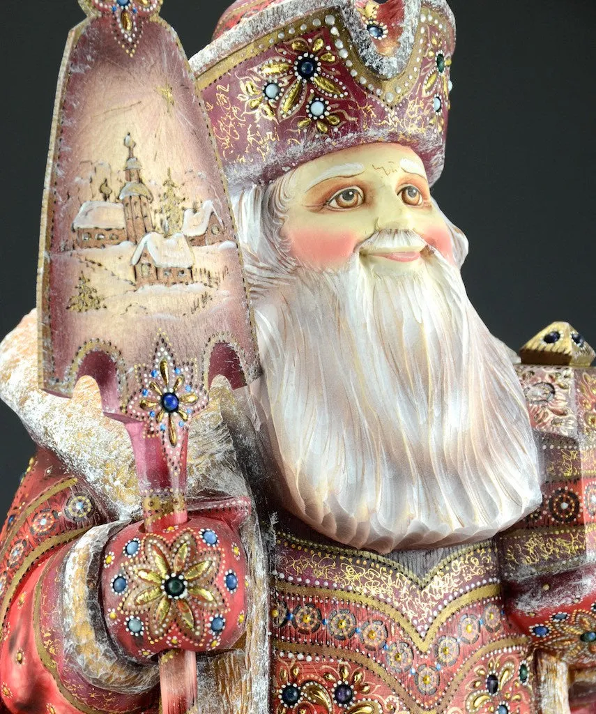 Christmas Royalty Jeweled Russian Santa