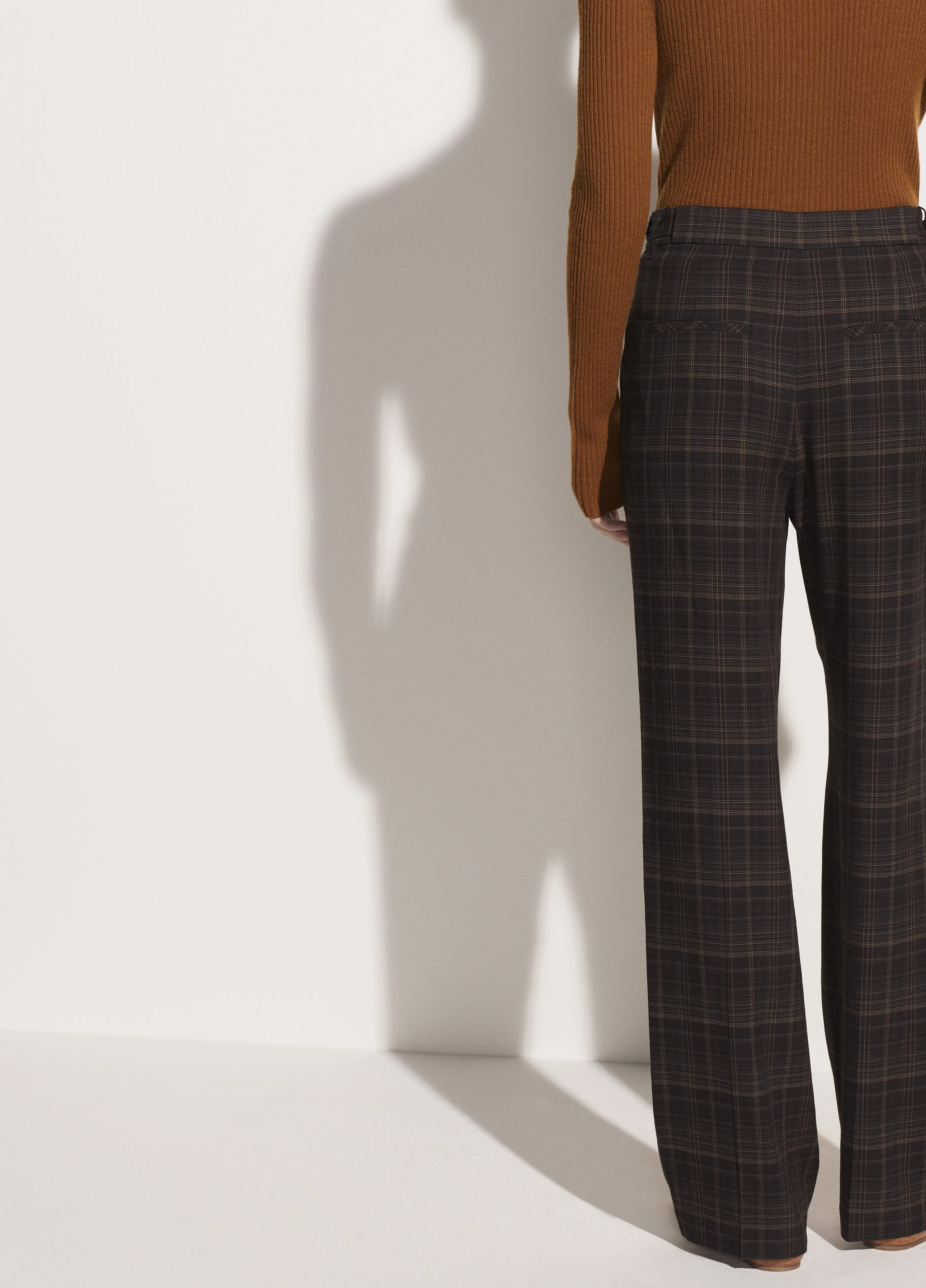 Classic Plaid Trouser in Black