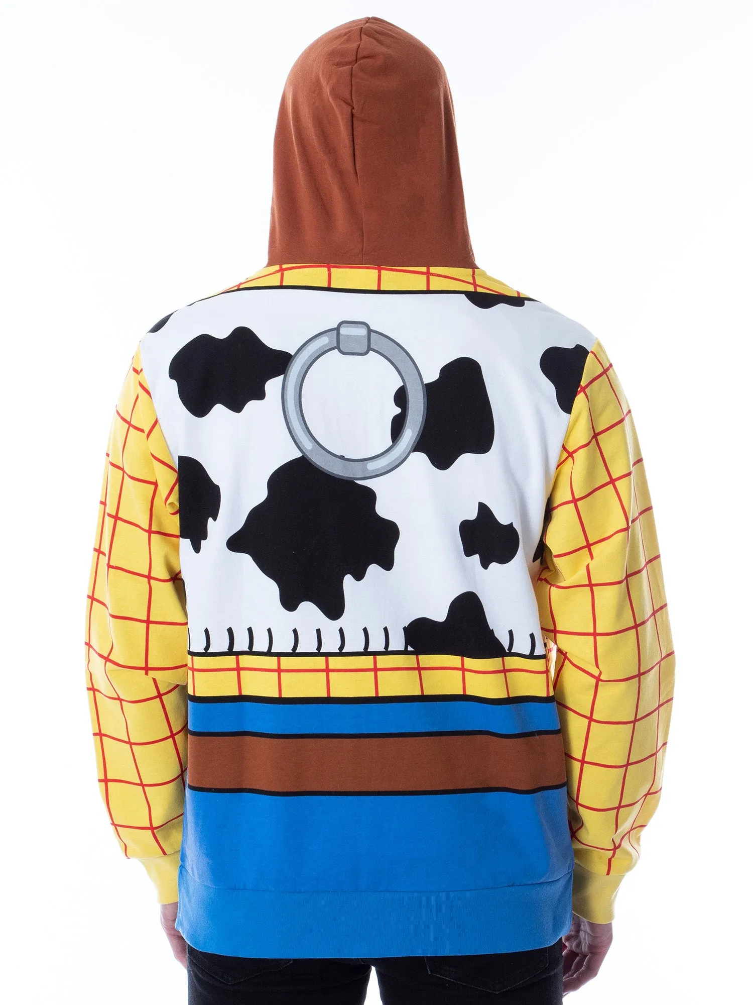 Disney Pixar Toy Story Men's I Am Woody The Cowboy Costume Adult Zip Hoodie