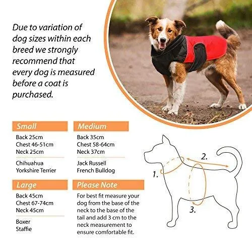 Dog Waterproof Warm Jacket - Yellow -S/M/L