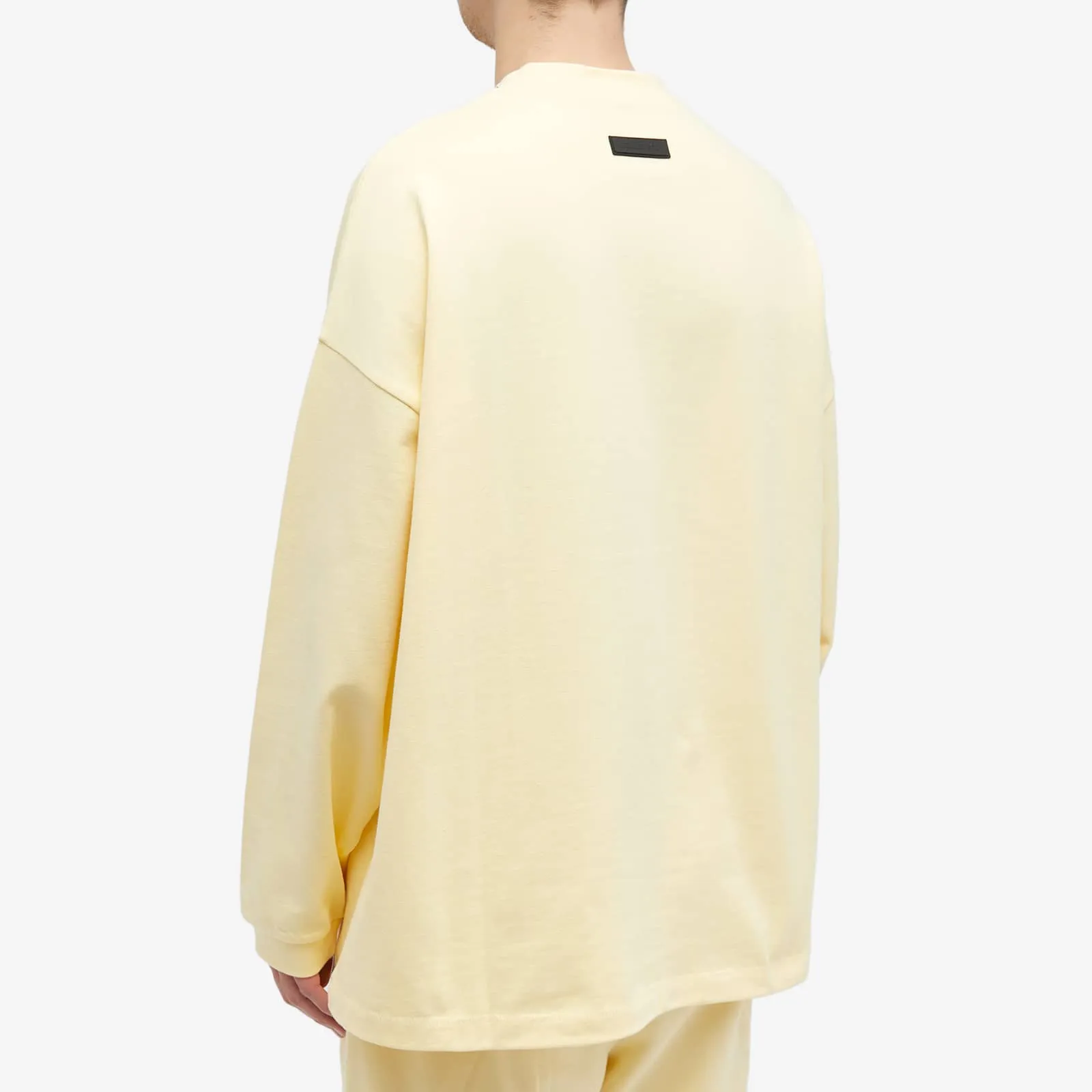 Fear Of God Essentials Spring Long Sleeve Printed T-Shirt in Garden Yellow