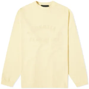 Fear Of God Essentials Spring Long Sleeve Printed T-Shirt in Garden Yellow