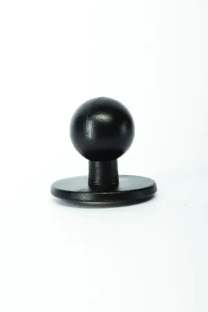 Genware STUDBUTTONB Stud Button For Chef Jacket - Black (Pk 12)