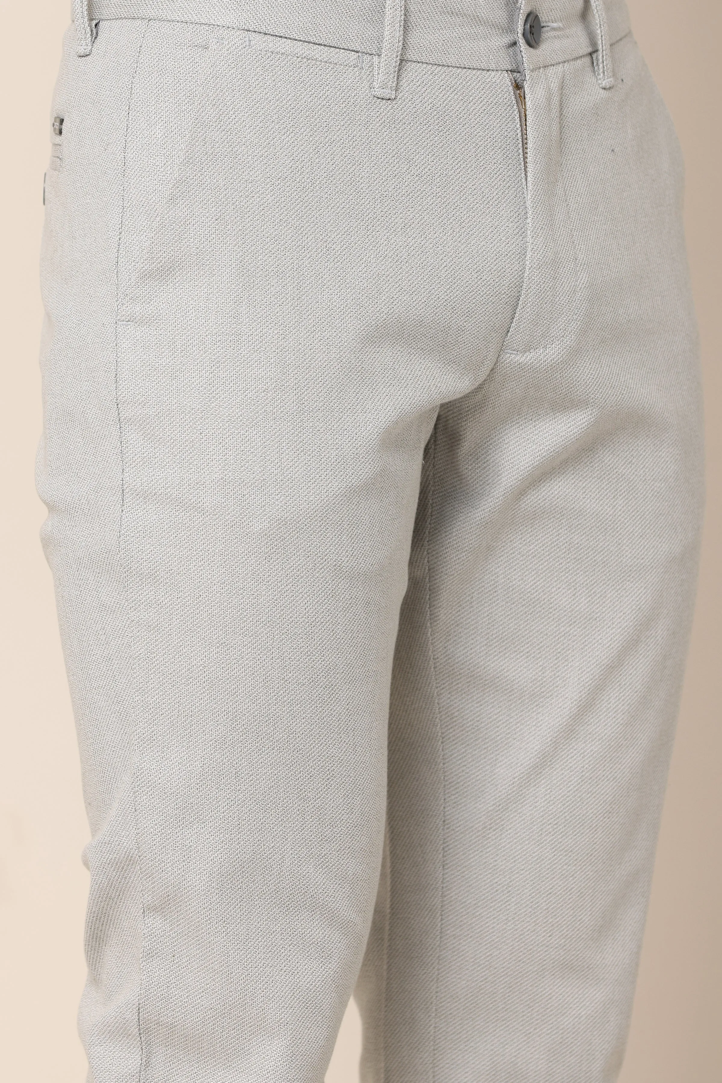 Ivyn Classic Grey Cotton Trousers