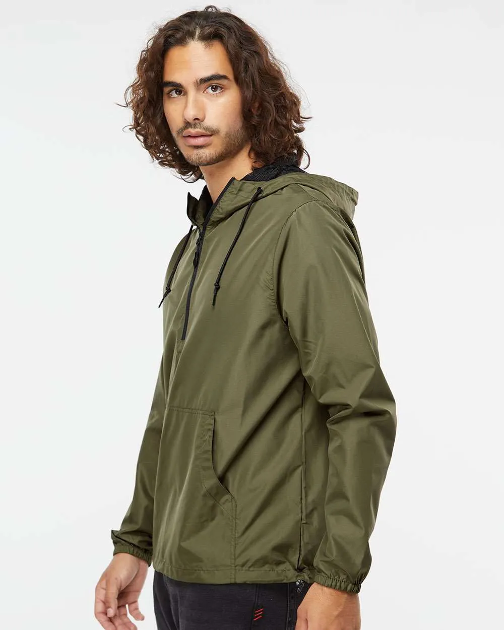 Lightweight Quarter-Zip Windbreaker Pullover Jacket