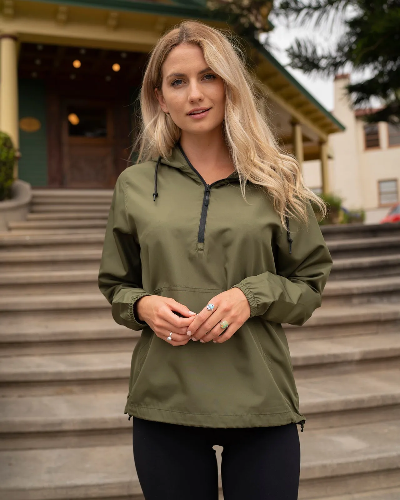 Lightweight Quarter-Zip Windbreaker Pullover Jacket