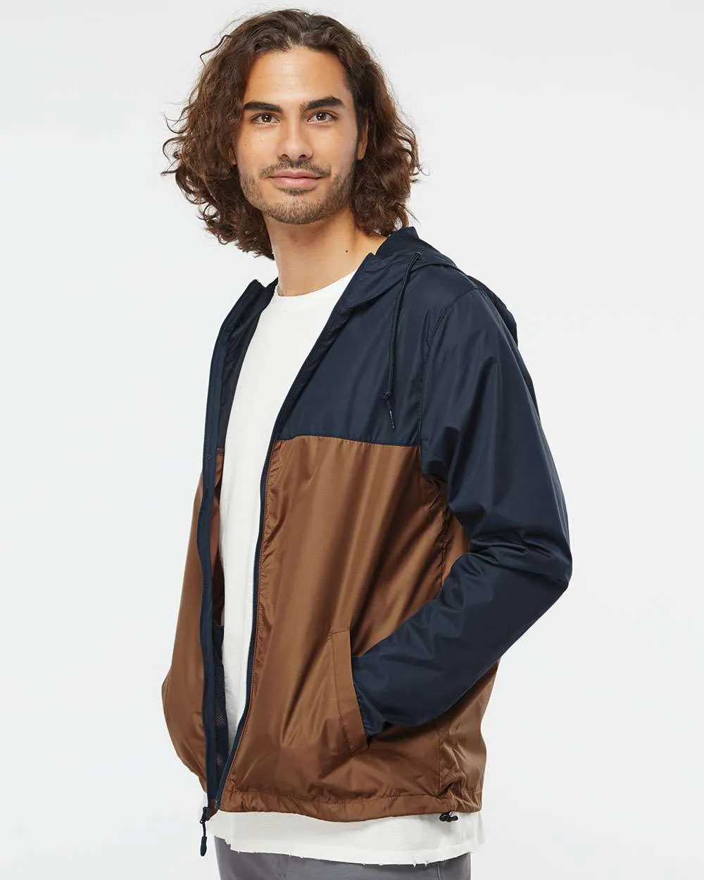 Lightweight Windbreaker Full-Zip Jacket