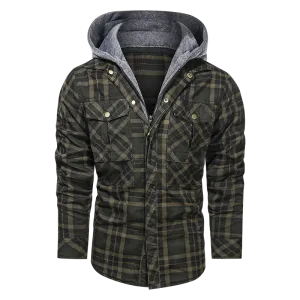 Men Warm Jacket Fleece Thick Autumn Winter Detachable Hoodies Jackets Men Slim Fit Men Clothing