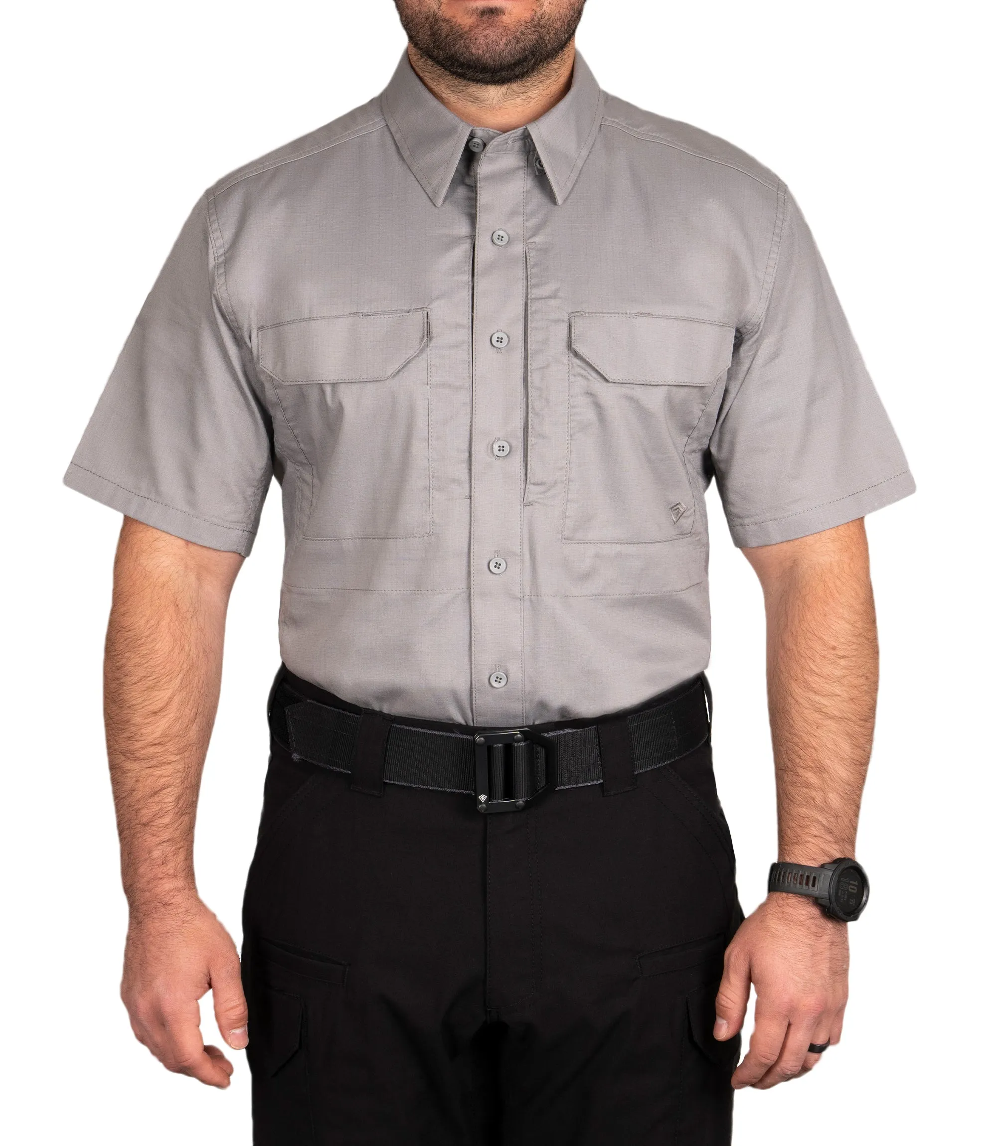 Men's V2 Tactical Short Sleeve Shirts / Nickel Grey