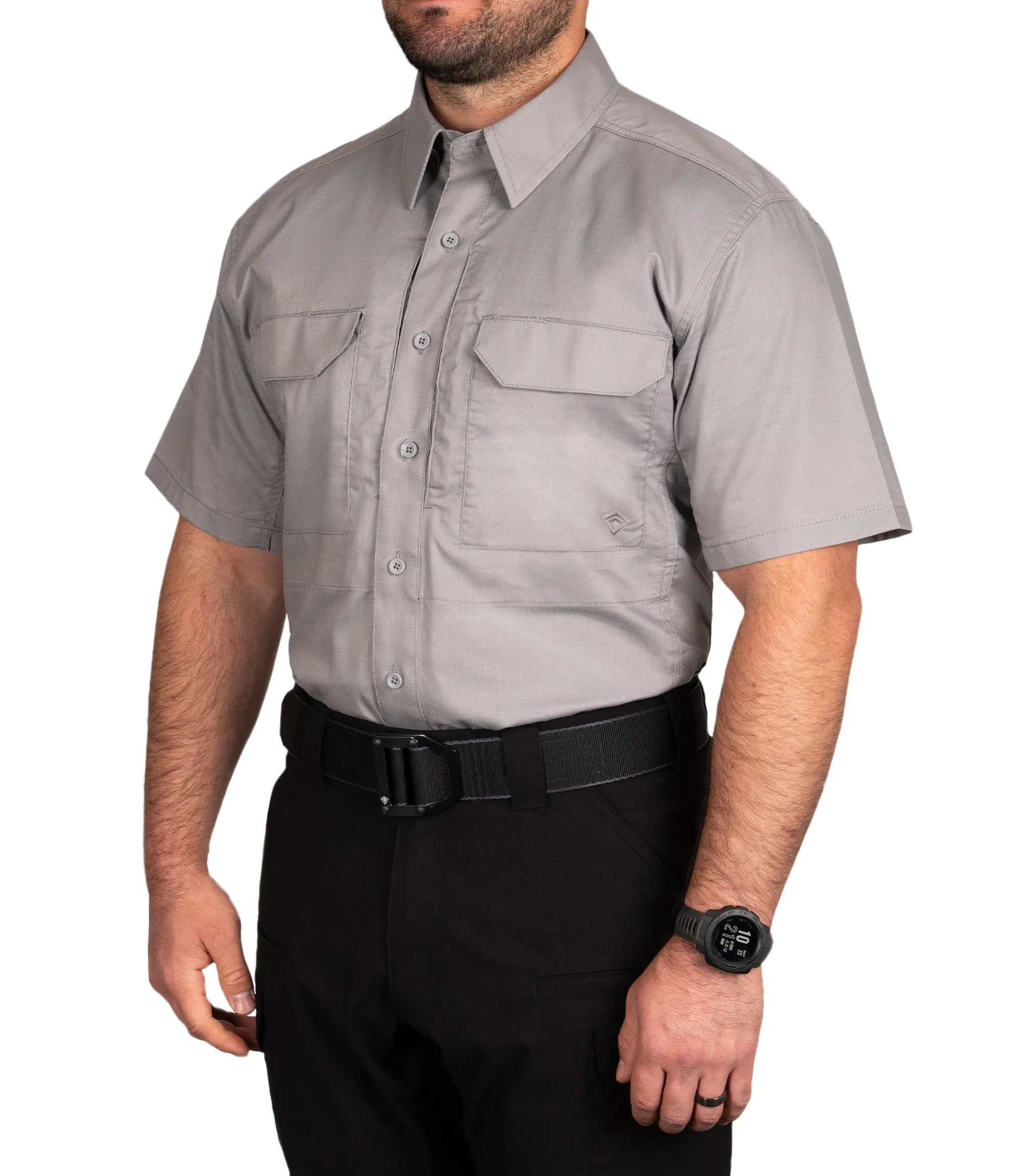 Men's V2 Tactical Short Sleeve Shirts / Nickel Grey