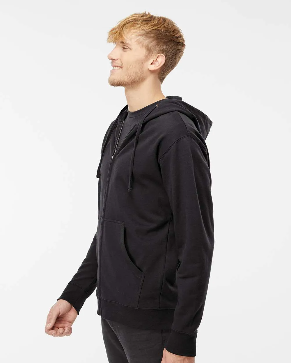 Midweight Full-Zip Hooded Sweatshirt