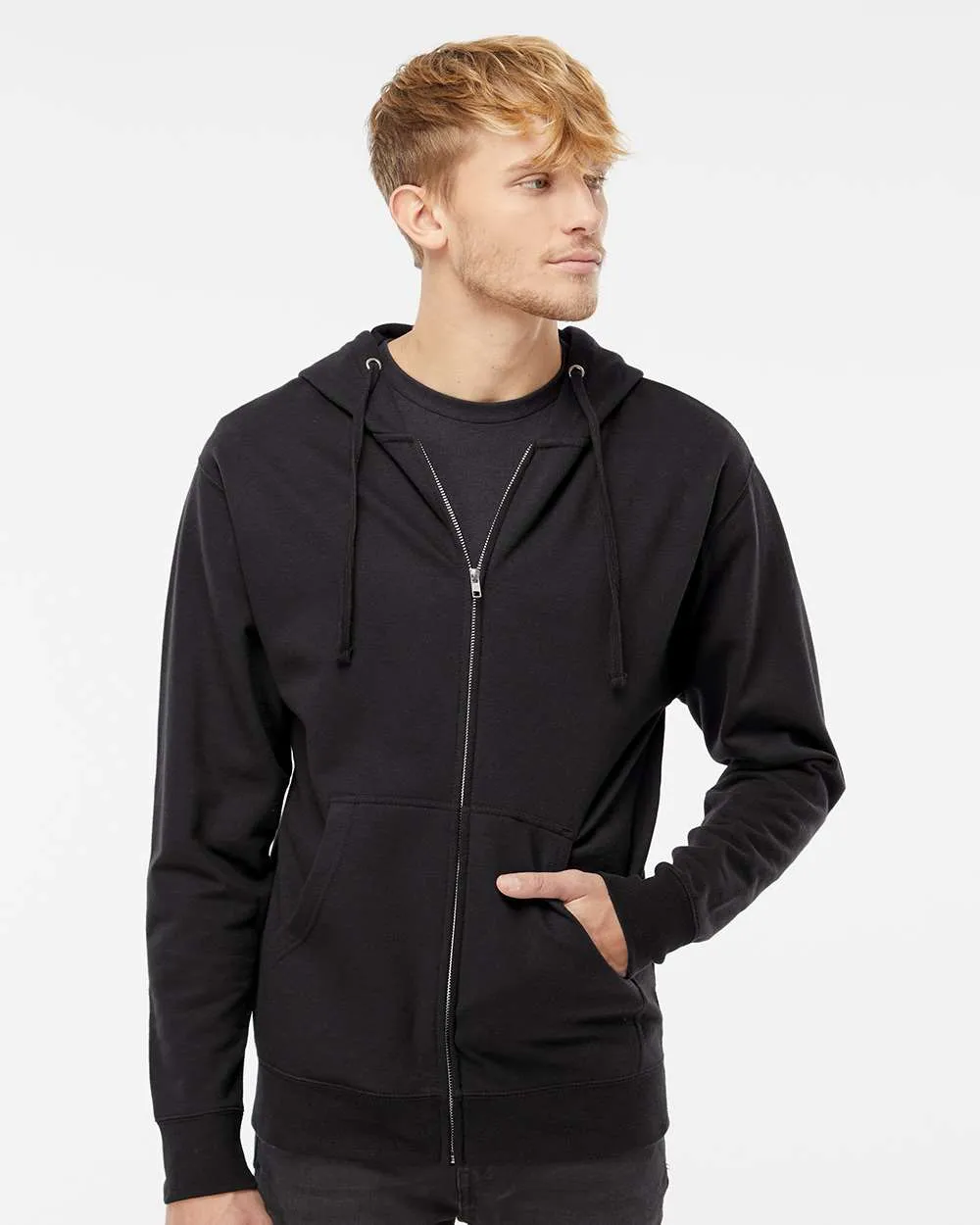 Midweight Full-Zip Hooded Sweatshirt