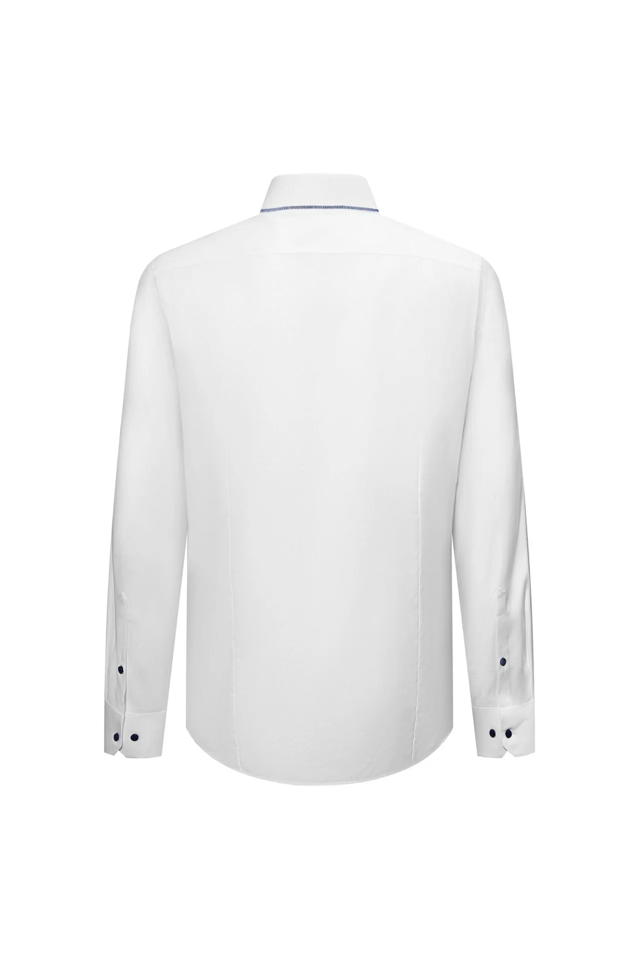 Non-Iron Cotton Stretch Oxford Shirt in Smart Fit Spread Collar