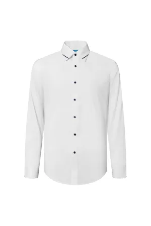 Non-Iron Dry Stretch Smart Fit Poplin Shirt Design Detail Collar