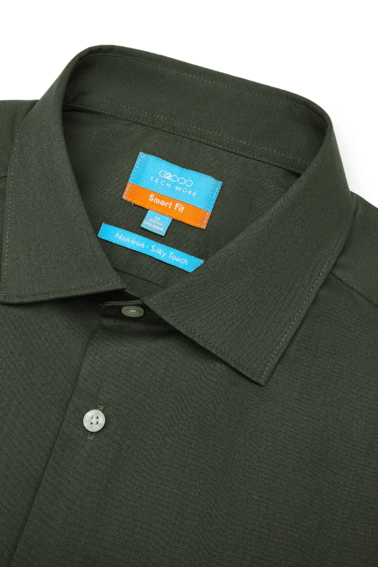 Non-Iron Silky Touch Stretch Smart Fit Twill Shirt