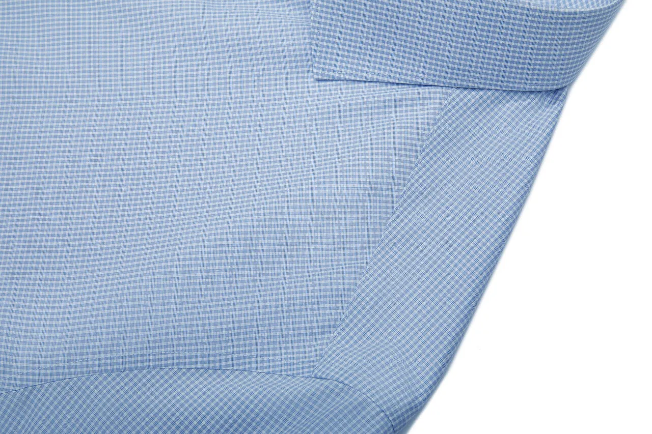 Non-Iron Super Soft Lyocell Blend Check Shirt in Smart Fit