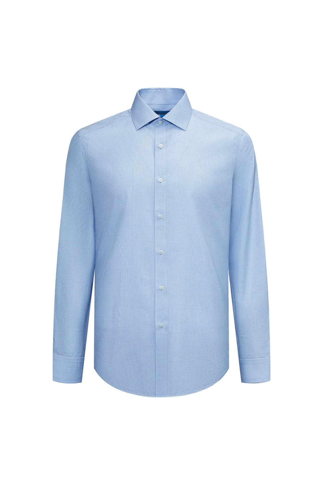 Non-Iron Super Soft Lyocell Blend Check Shirt in Smart Fit