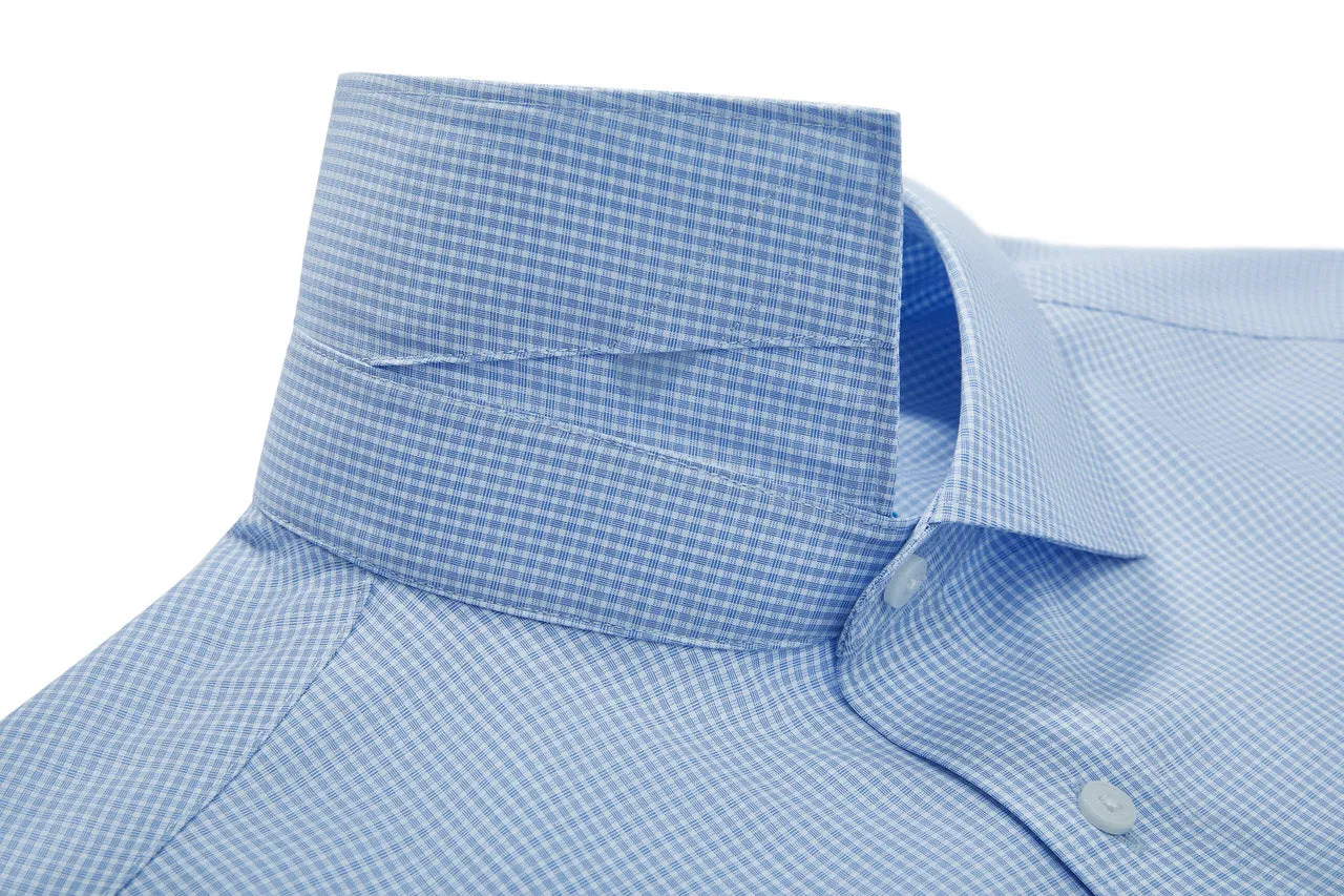 Non-Iron Super Soft Lyocell Blend Check Shirt in Smart Fit