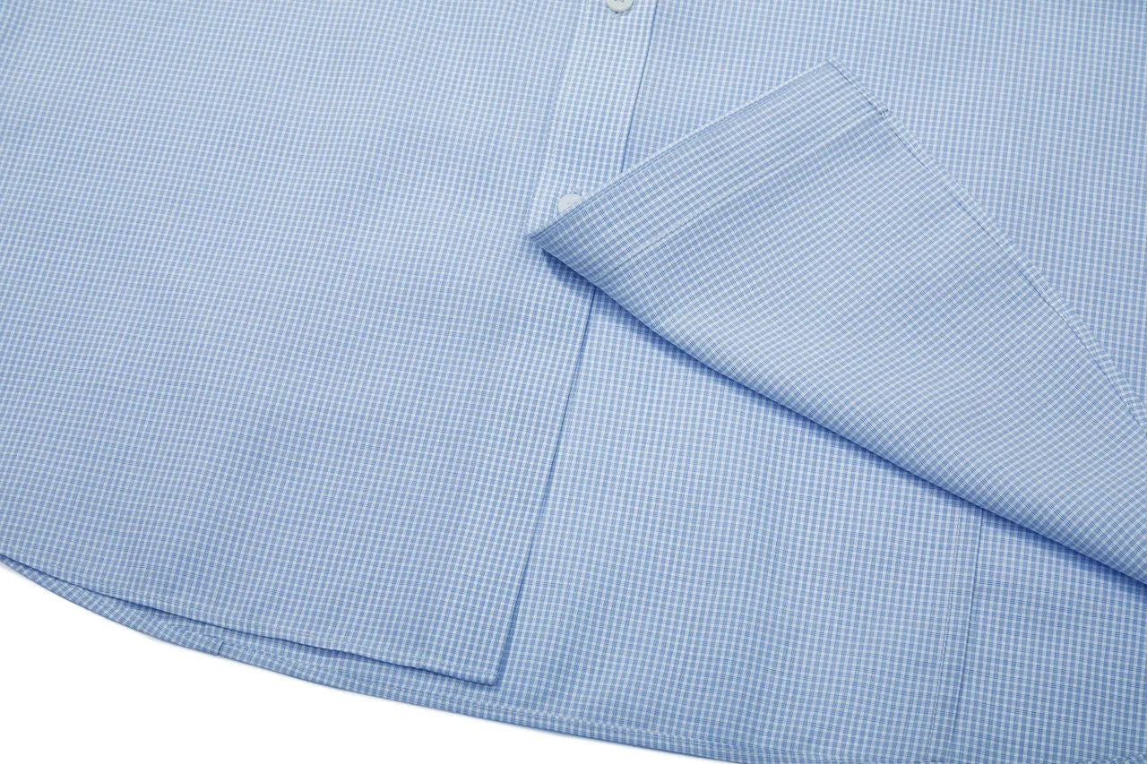 Non-Iron Super Soft Lyocell Blend Check Shirt in Smart Fit