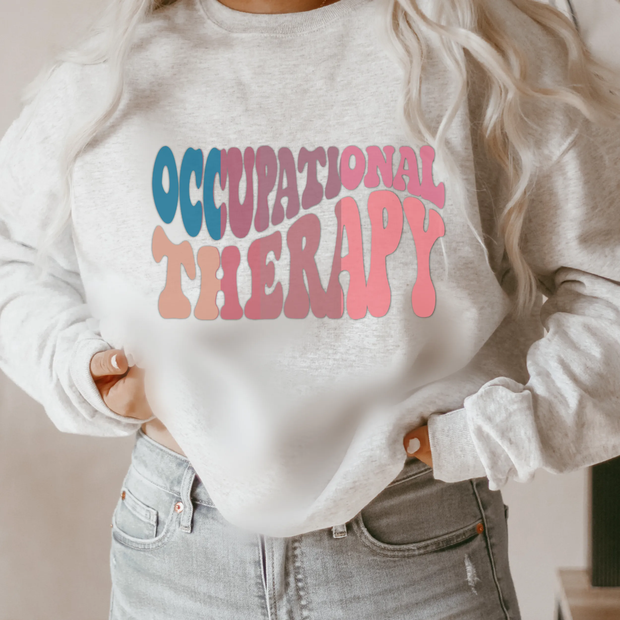 Occupational Therapist Sweatshirt, Occupational Therapy, Graduation Gift, OT School, Crewneck Sweatshirt Retro Design