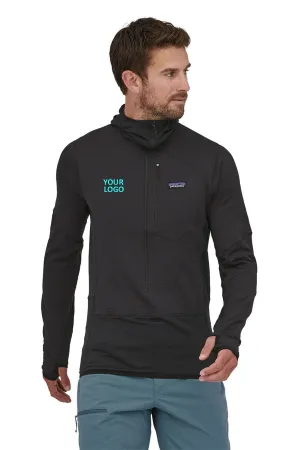 Patagonia Mens R1 Pullover Custom Hoodies, Black