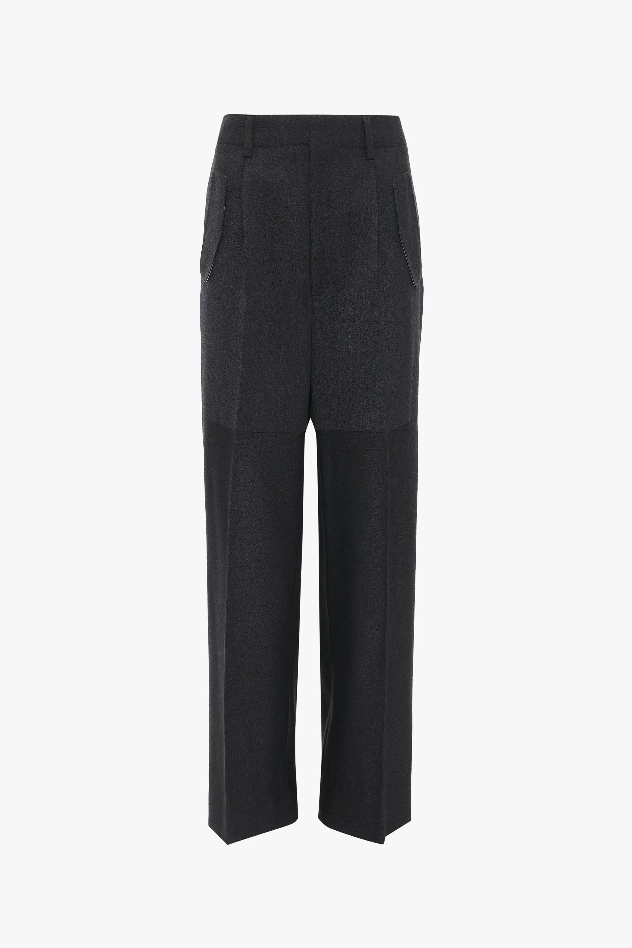 Pocket Detail Panelled Trouser In Charcoal