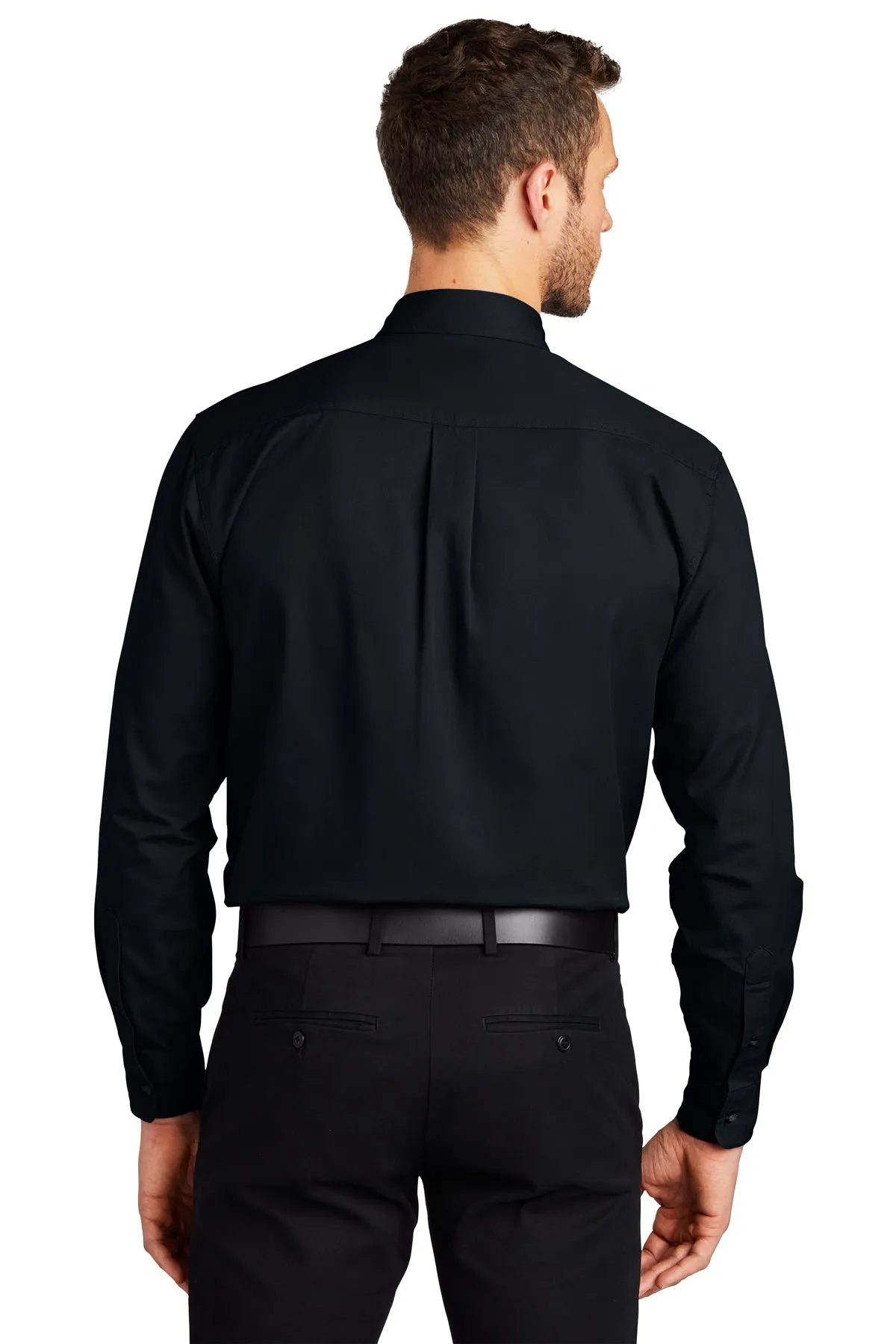 Port Authority Long Sleeve Custom Twill Shirts, Classic Navy