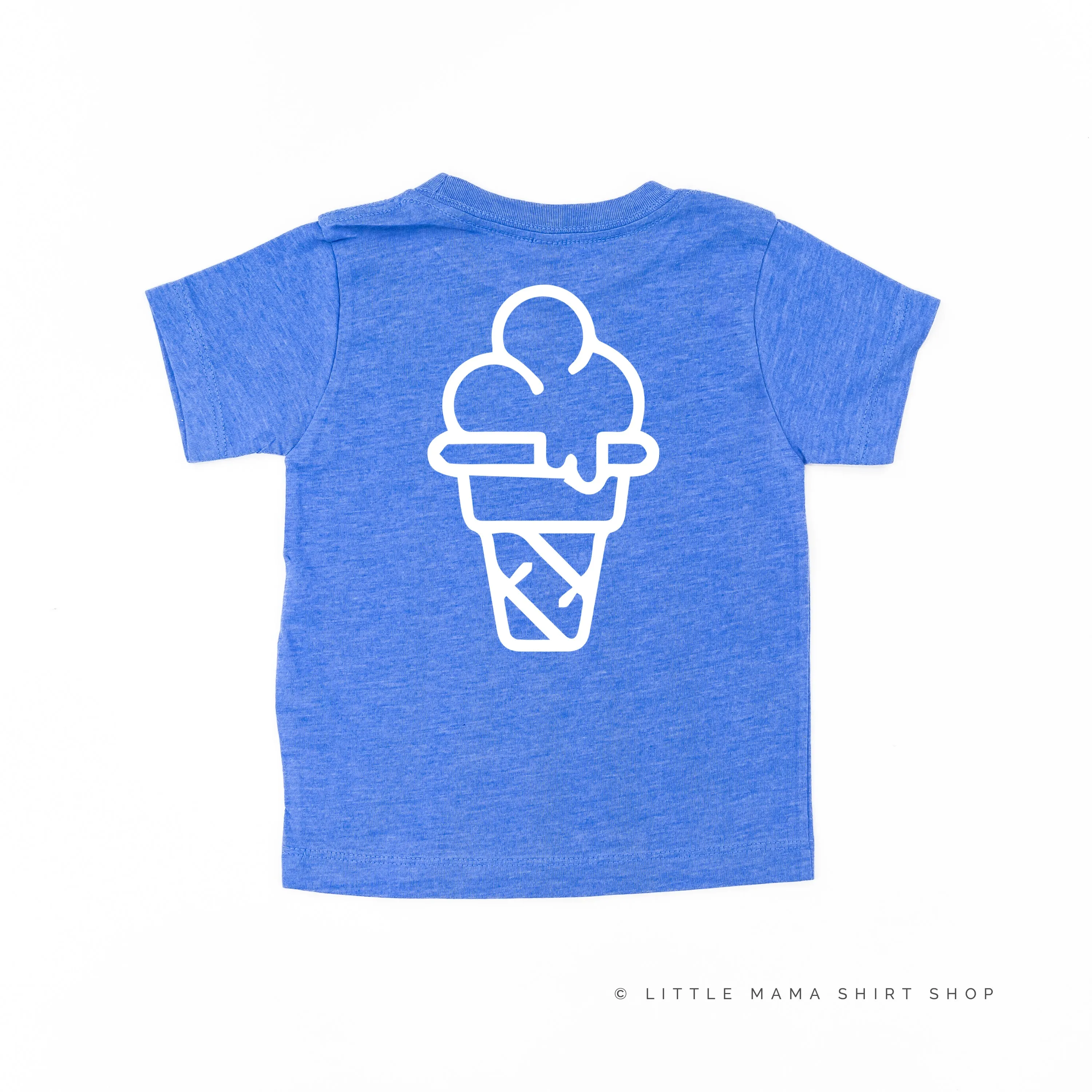 Professional Ice Cream Taste Tester -  Single Cone on Back - Short Sleeve Child Shirt