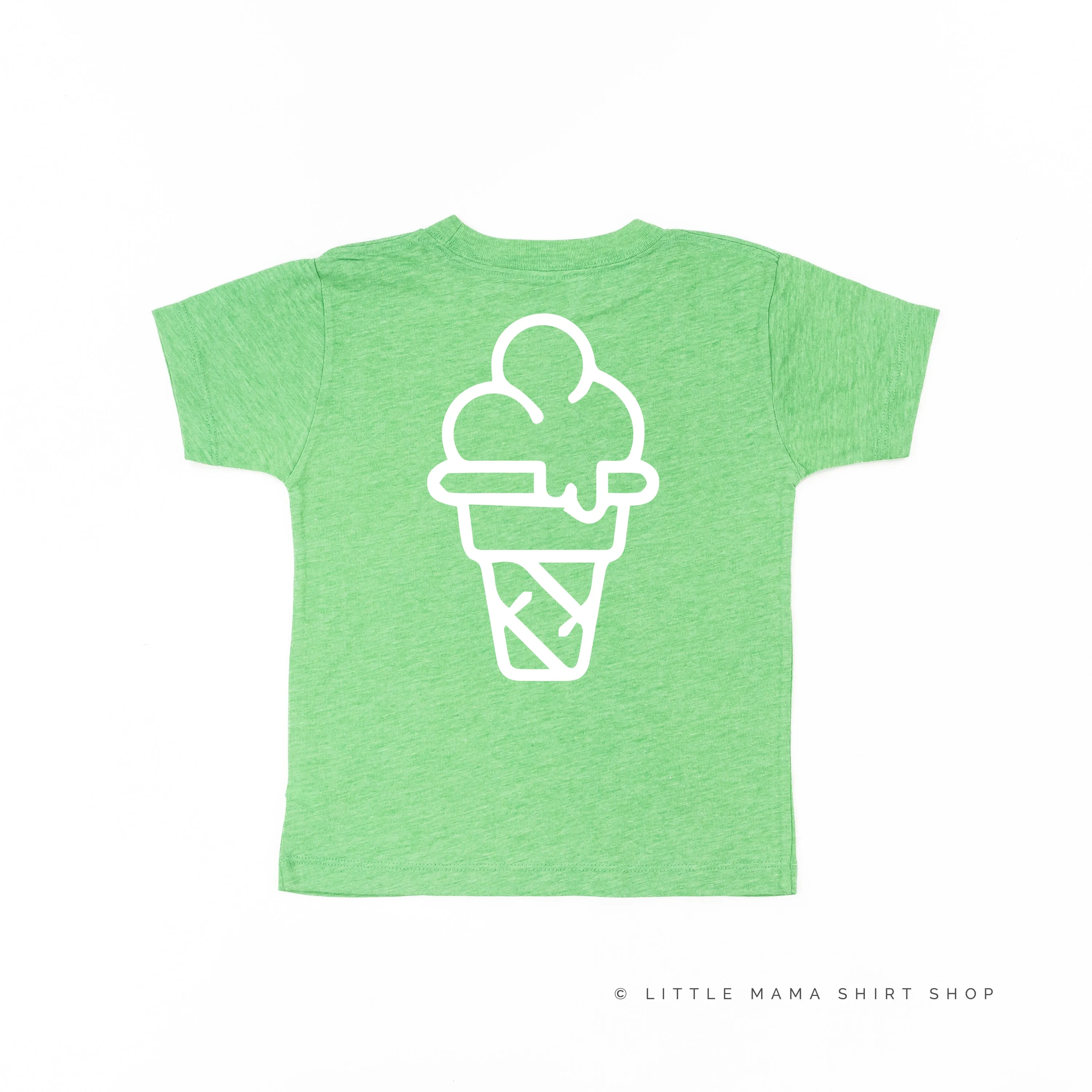 Professional Ice Cream Taste Tester -  Single Cone on Back - Short Sleeve Child Shirt