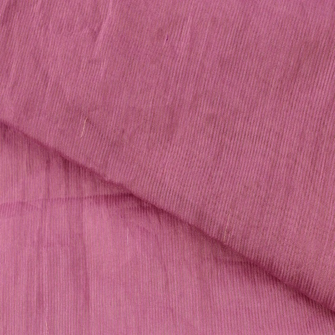 Rani Pink Stripes Silk Chanderi Fabric