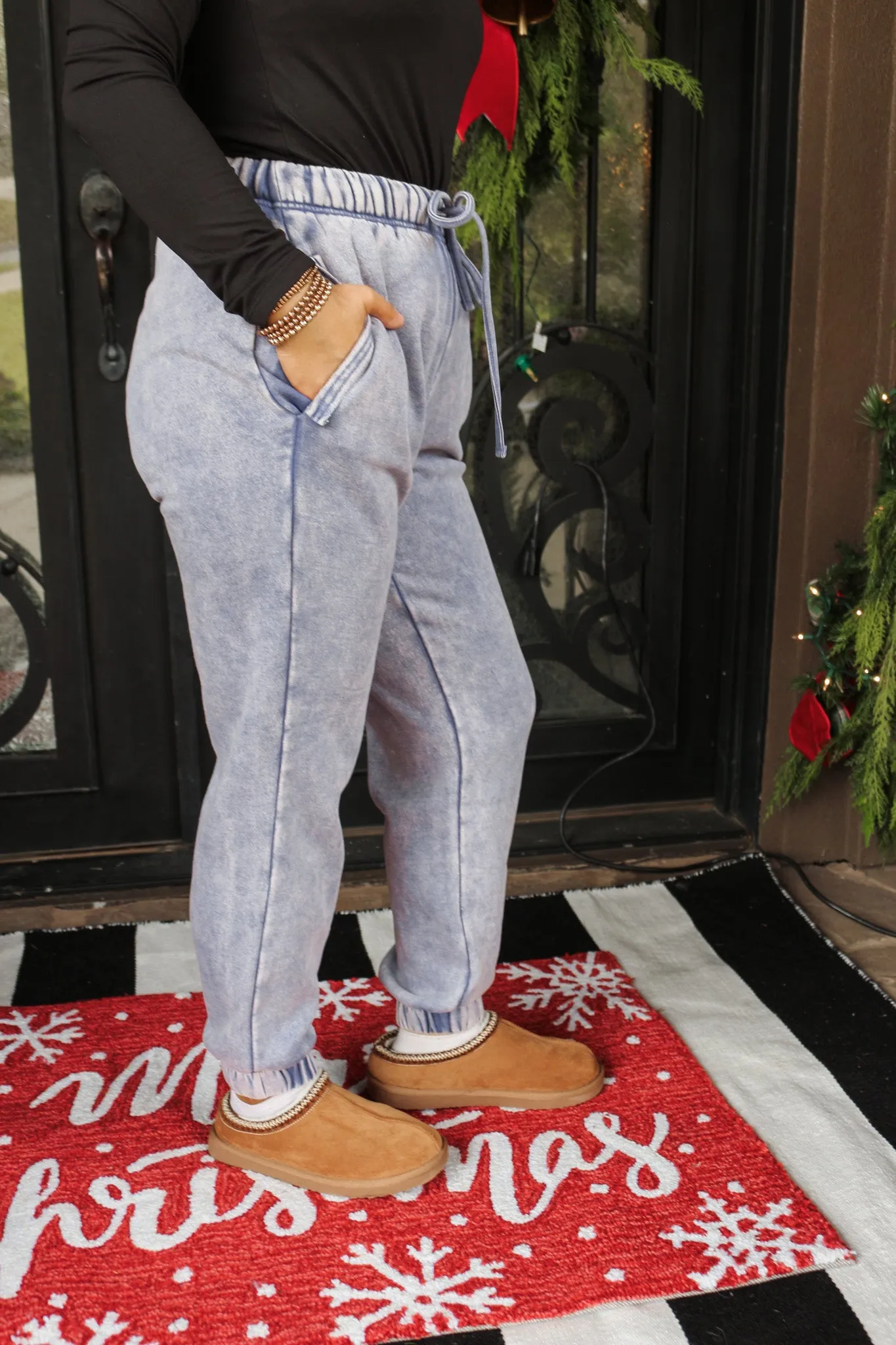 Relaxed Reality Acid Wash Joggers -4 Colors