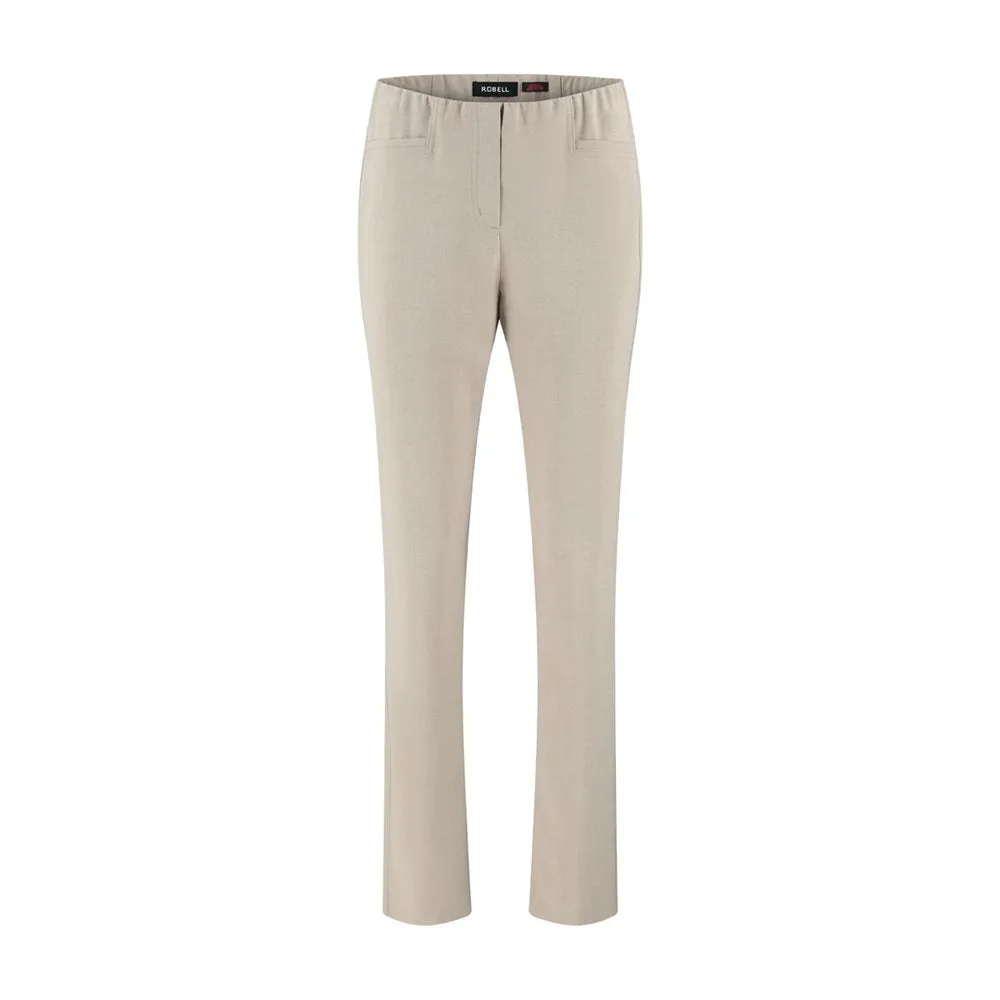 Robell Jacklyn Full Length Classic Trousers Stone 51408 113