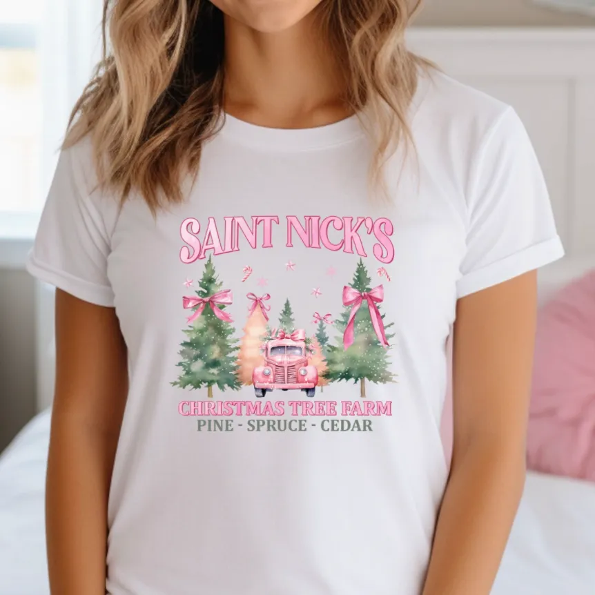 Saint Nicks Christmas Tree Farm Tee