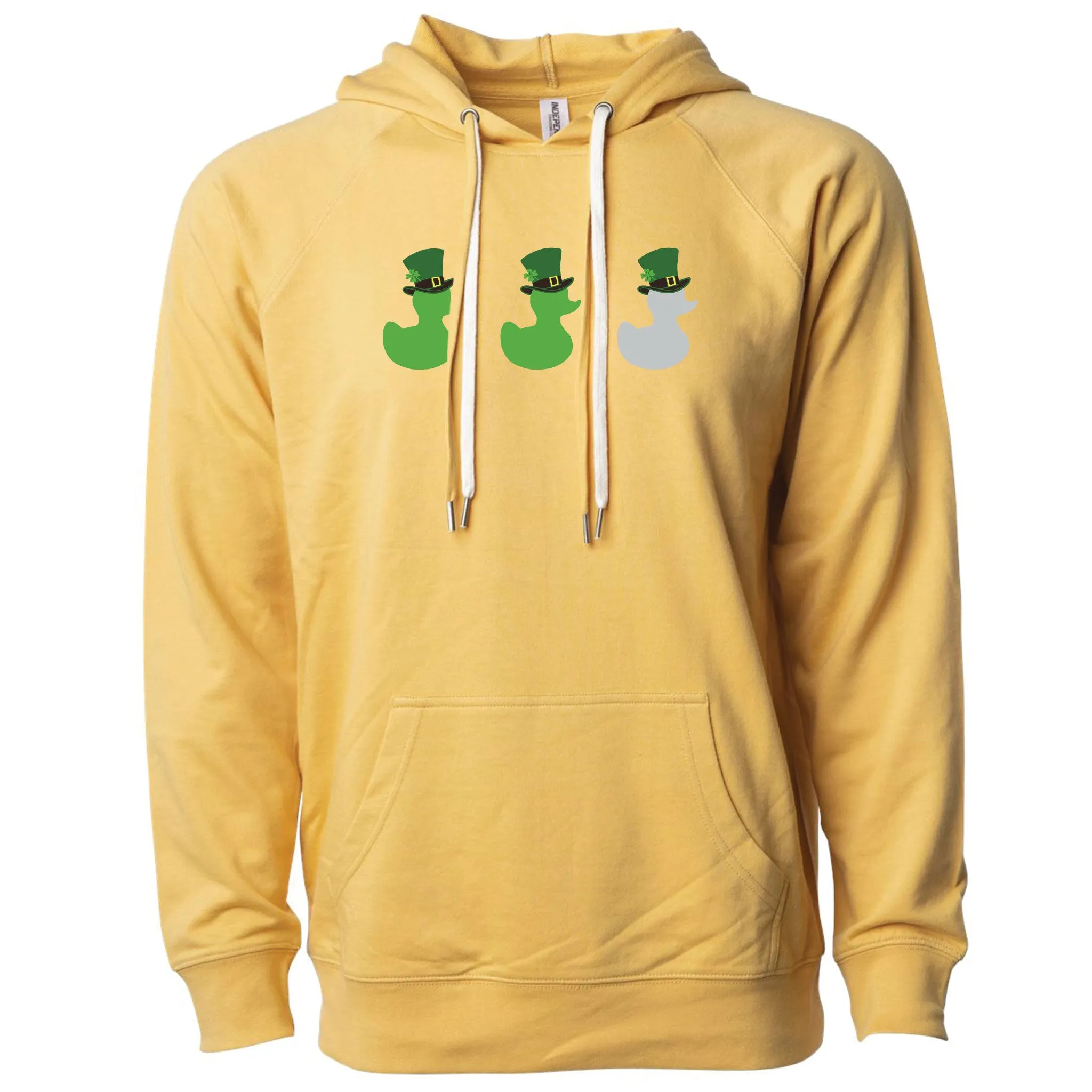 St Paddy's Duck Duck Grey Duck Minnesota Lightweight Hoodie