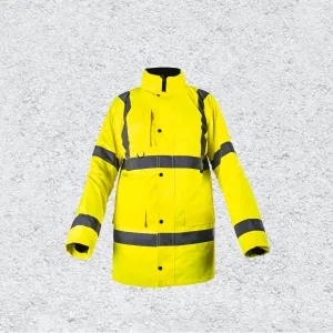 Step Ahead Hi Visibility Yellow Parka Jacket