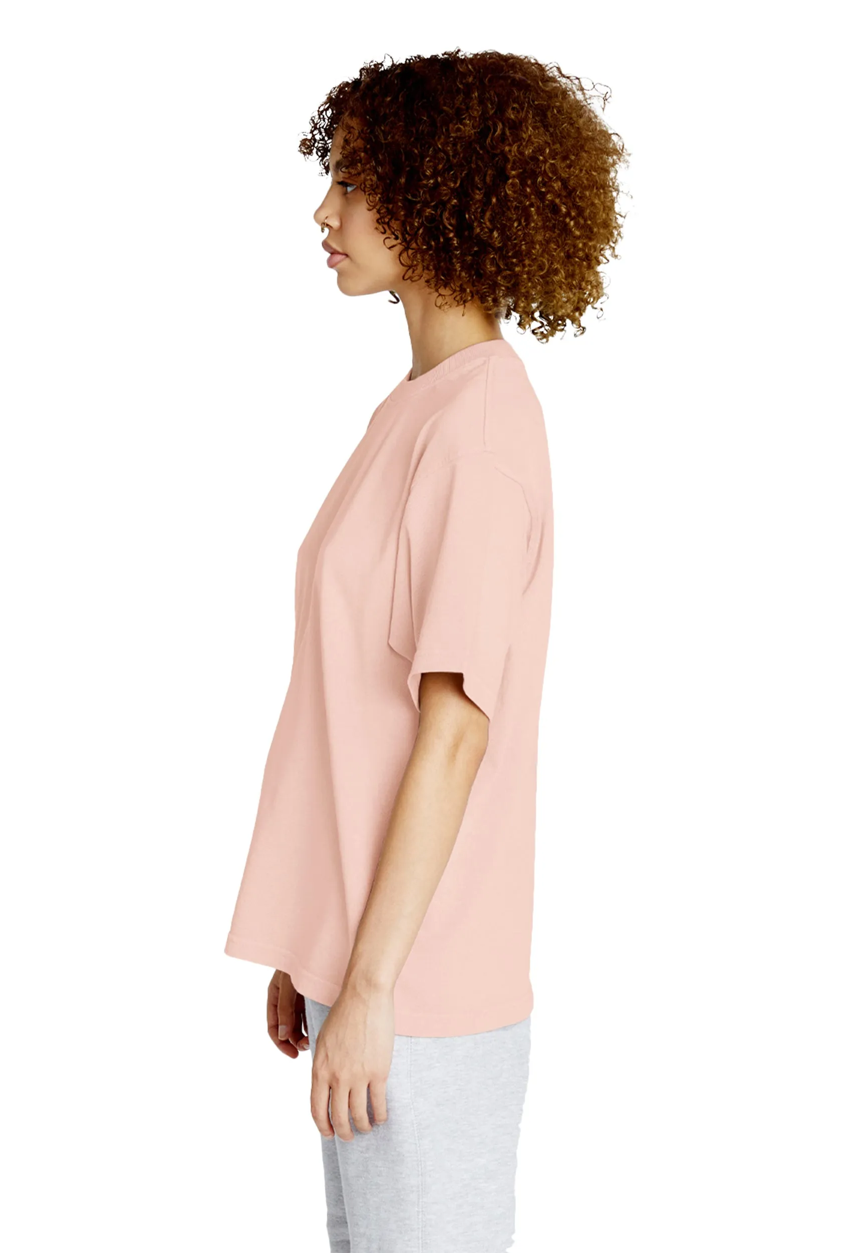 Streetwear Heavyweight Women Short Sleeve - Salmon