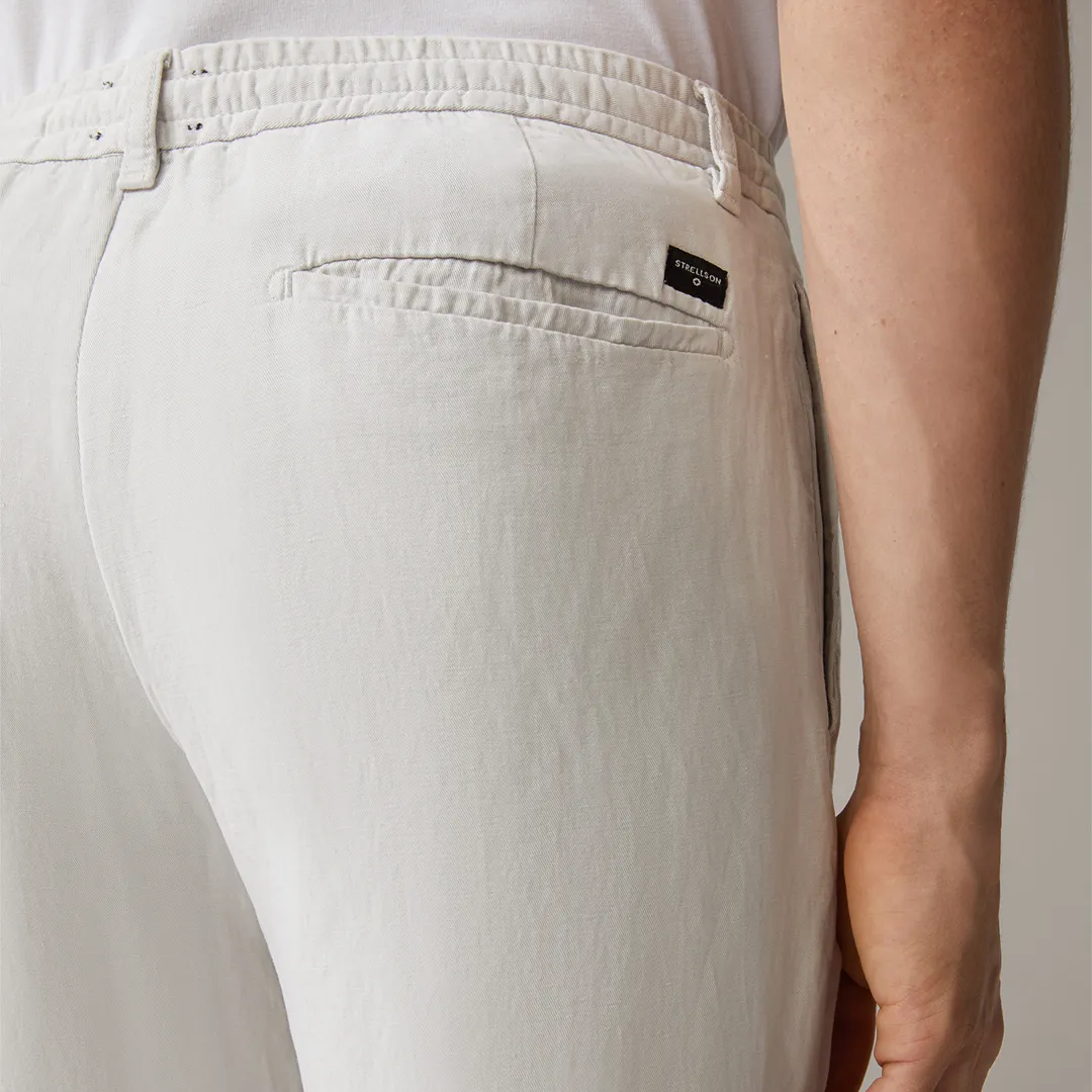 Strellson Linen-MIx cloth trousers Saturn, offwhite