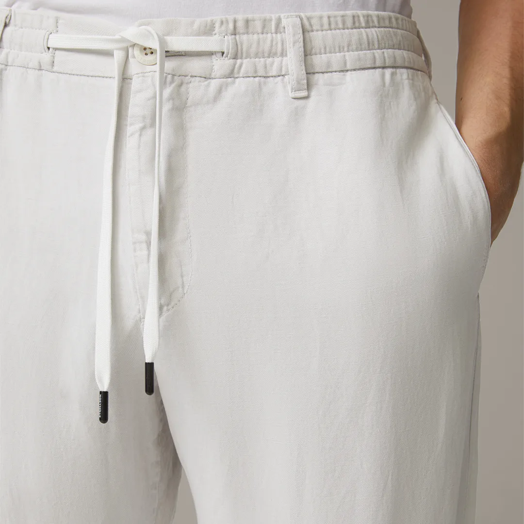 Strellson Linen-MIx cloth trousers Saturn, offwhite