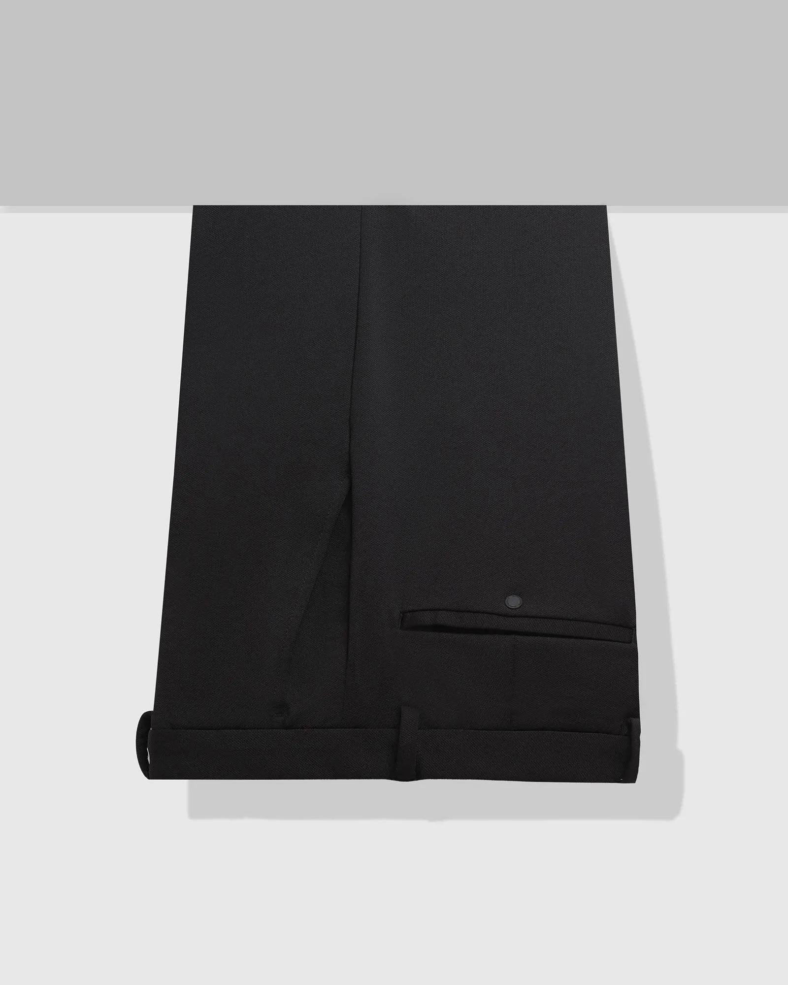 TechPro Super Slim Phoenix Formal Black Textured Trouser - Sol