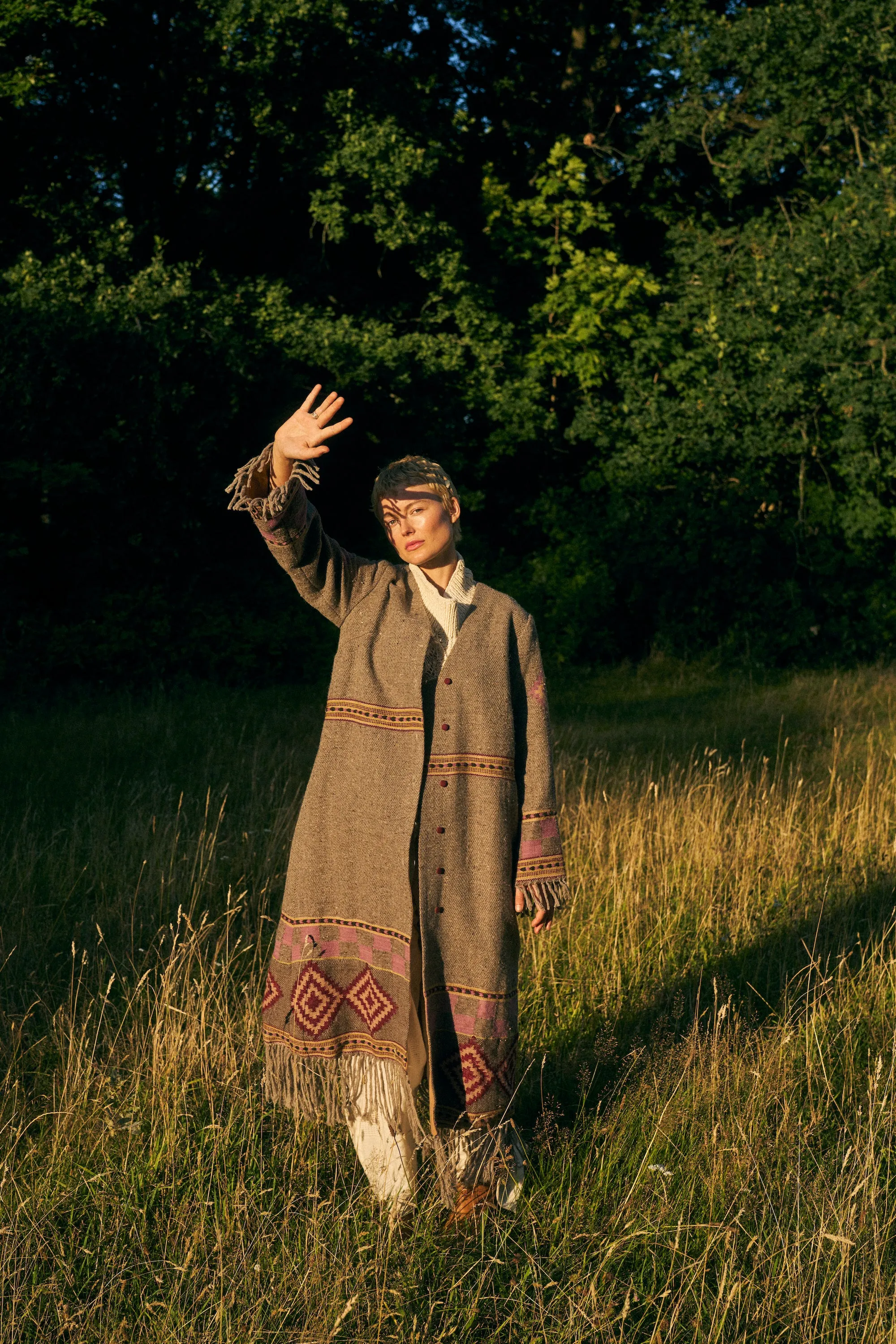 The Kullu Wool Coat - Pepper