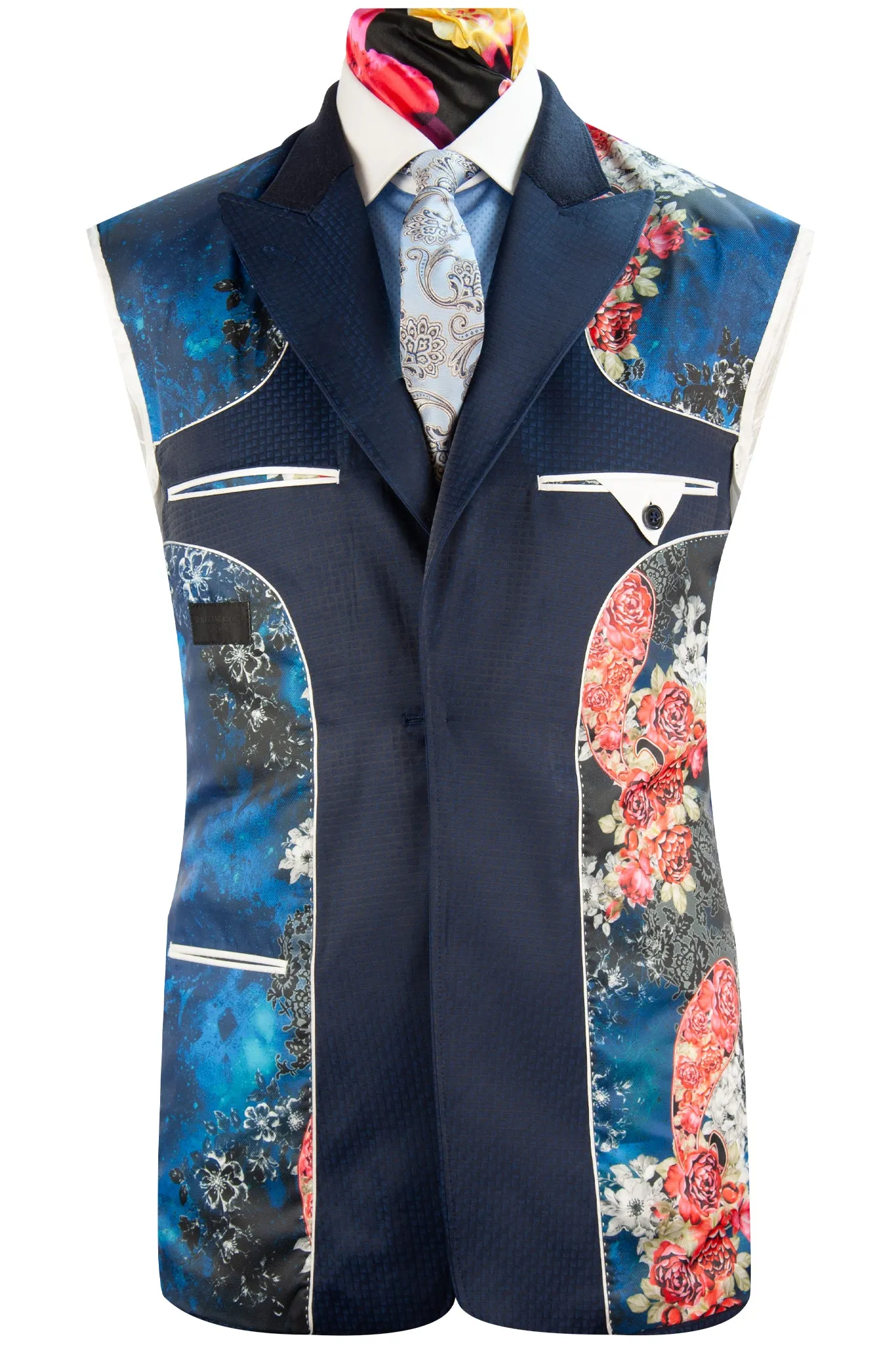 The Southwell Navy Square Pattern Suit