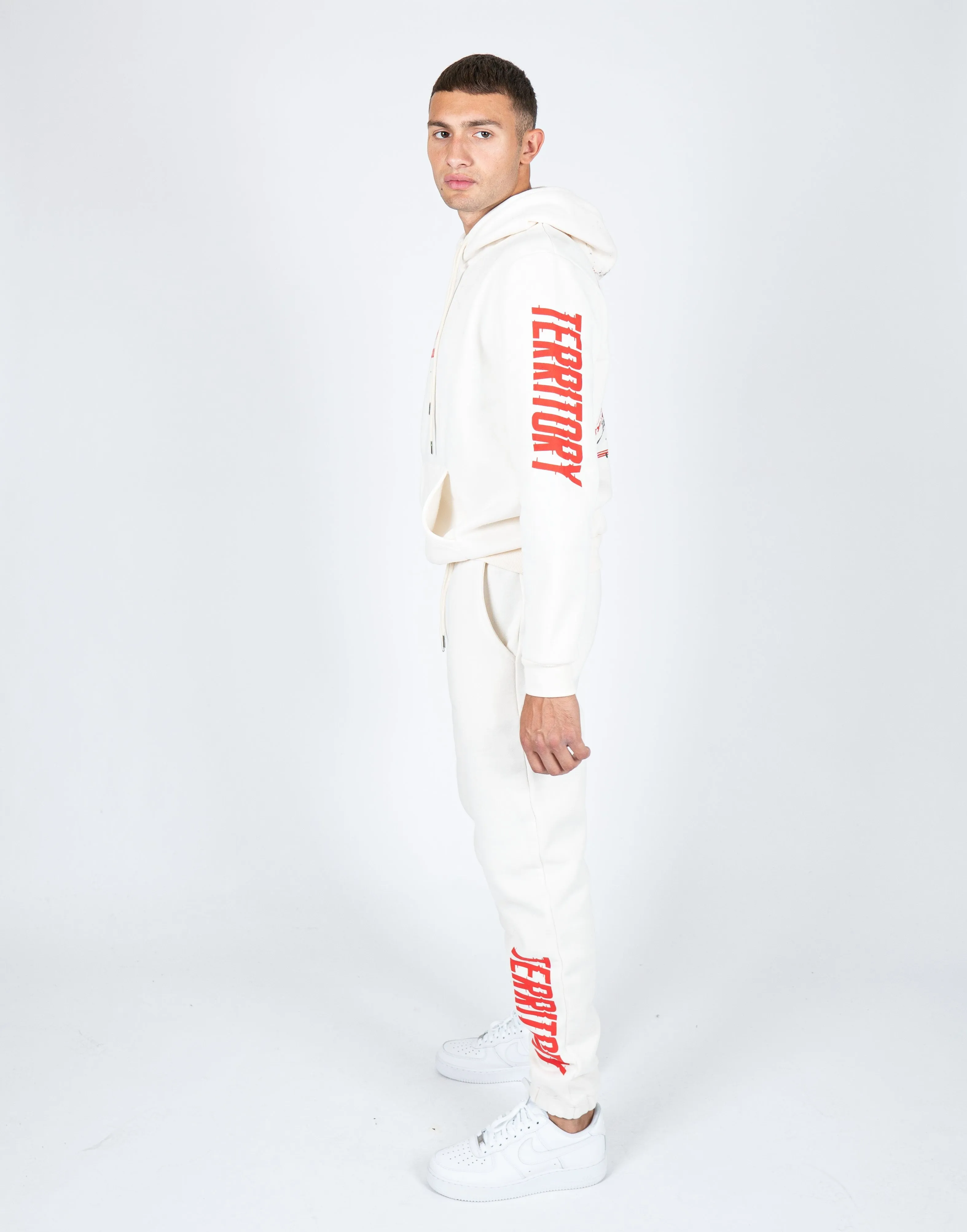 Unisex Territory Jogger In Off White